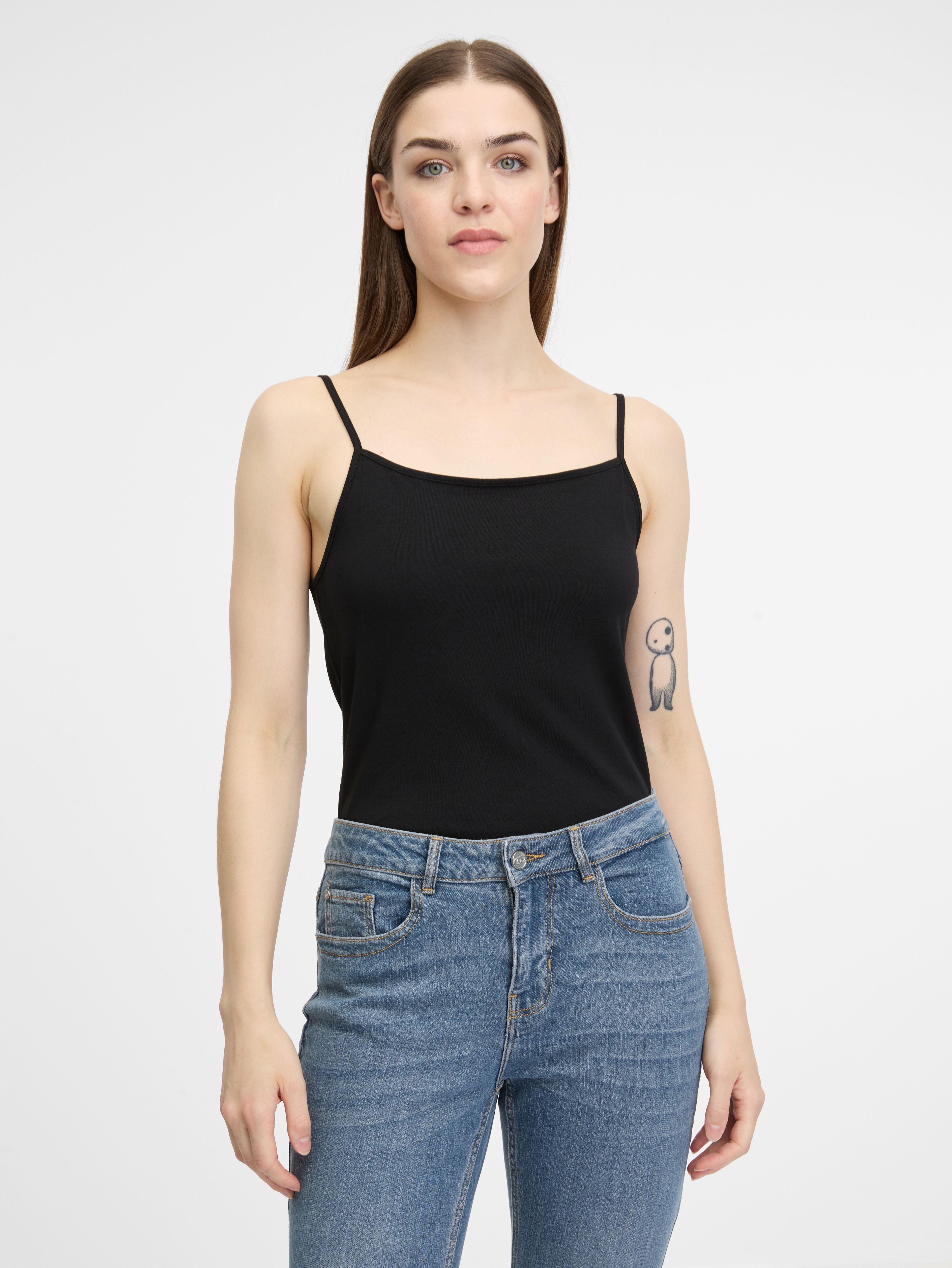 Tank top negru pentru femei ORSAY