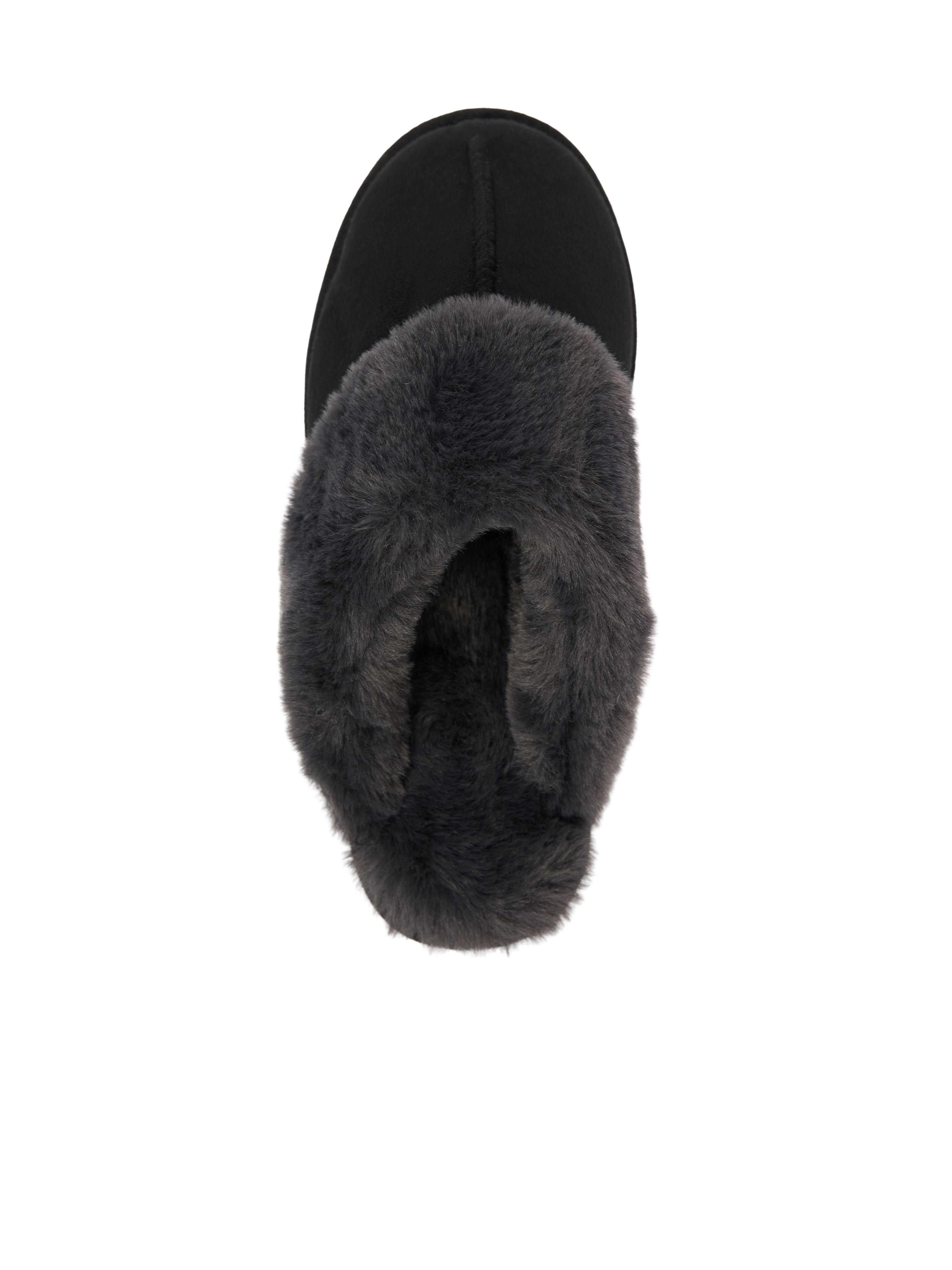 Schwarze Damen-Pantoffeln mit Fell ORSAY IMARA - 006