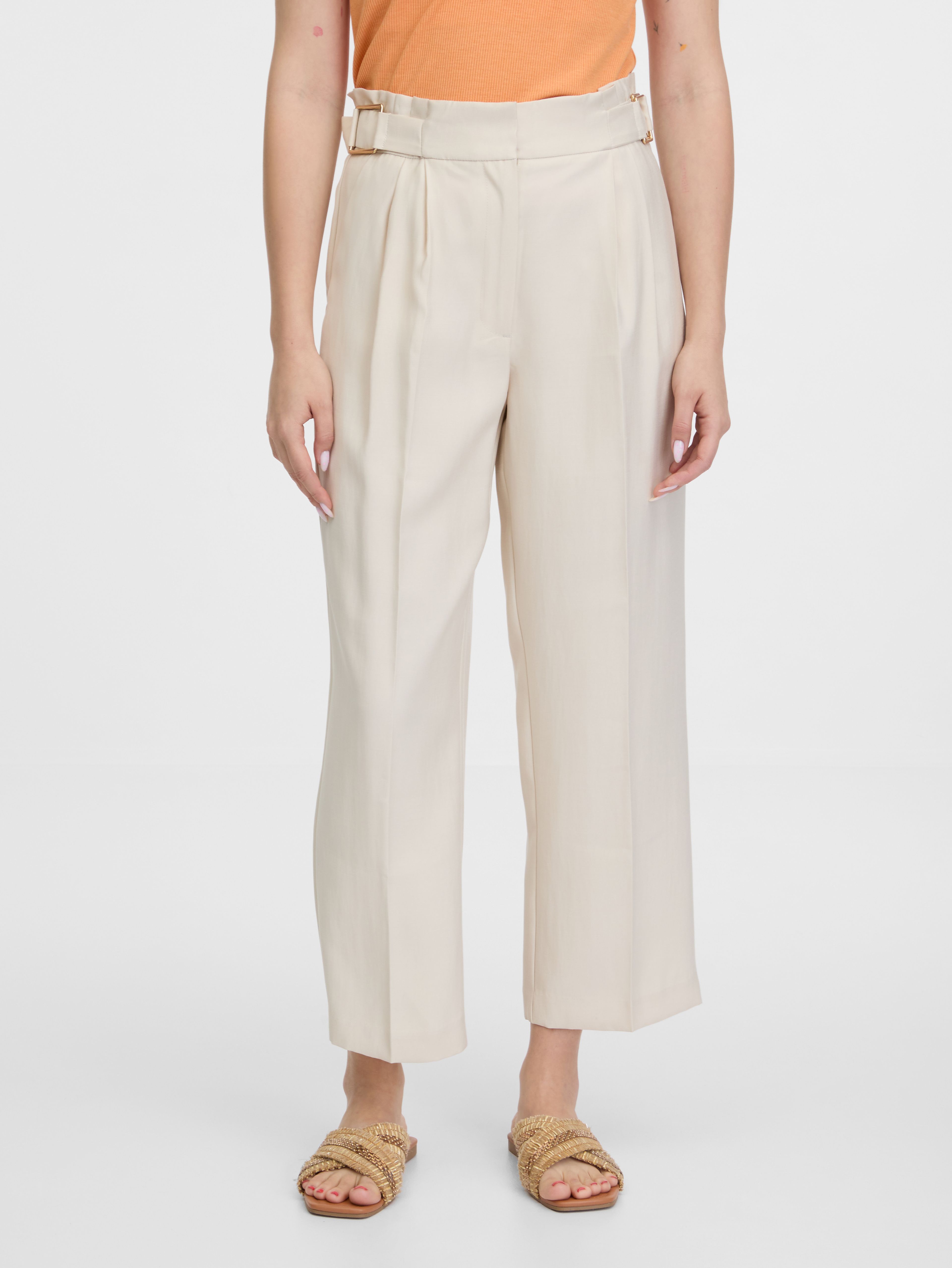 Beige weite Damenhose ORSAY