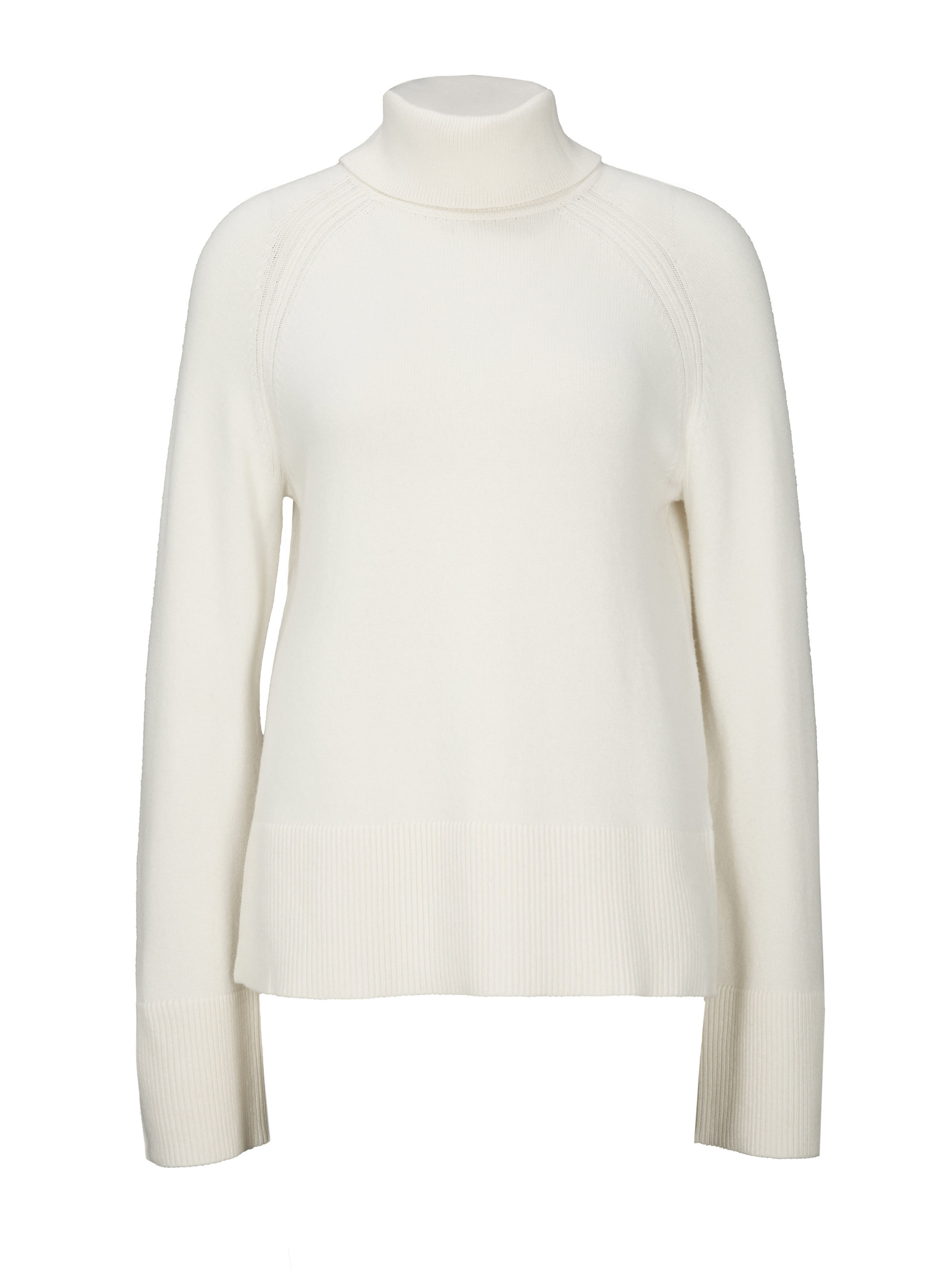 Cremefarbener Damen-Rollkragenpullover mit langen Ärmeln ORSAY - 006