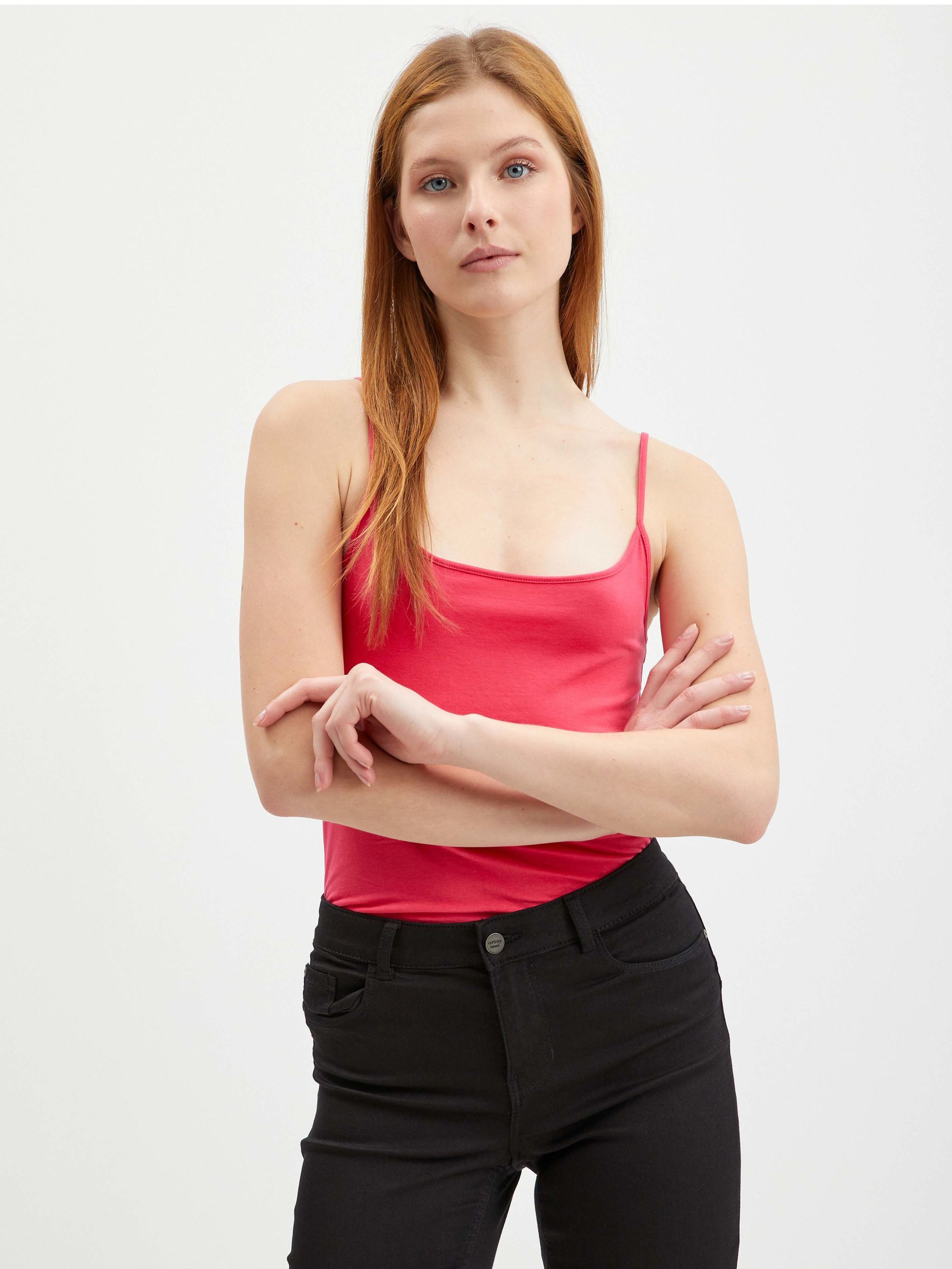 Dunkelrosa Damen Basic Tank Top ORSAY
