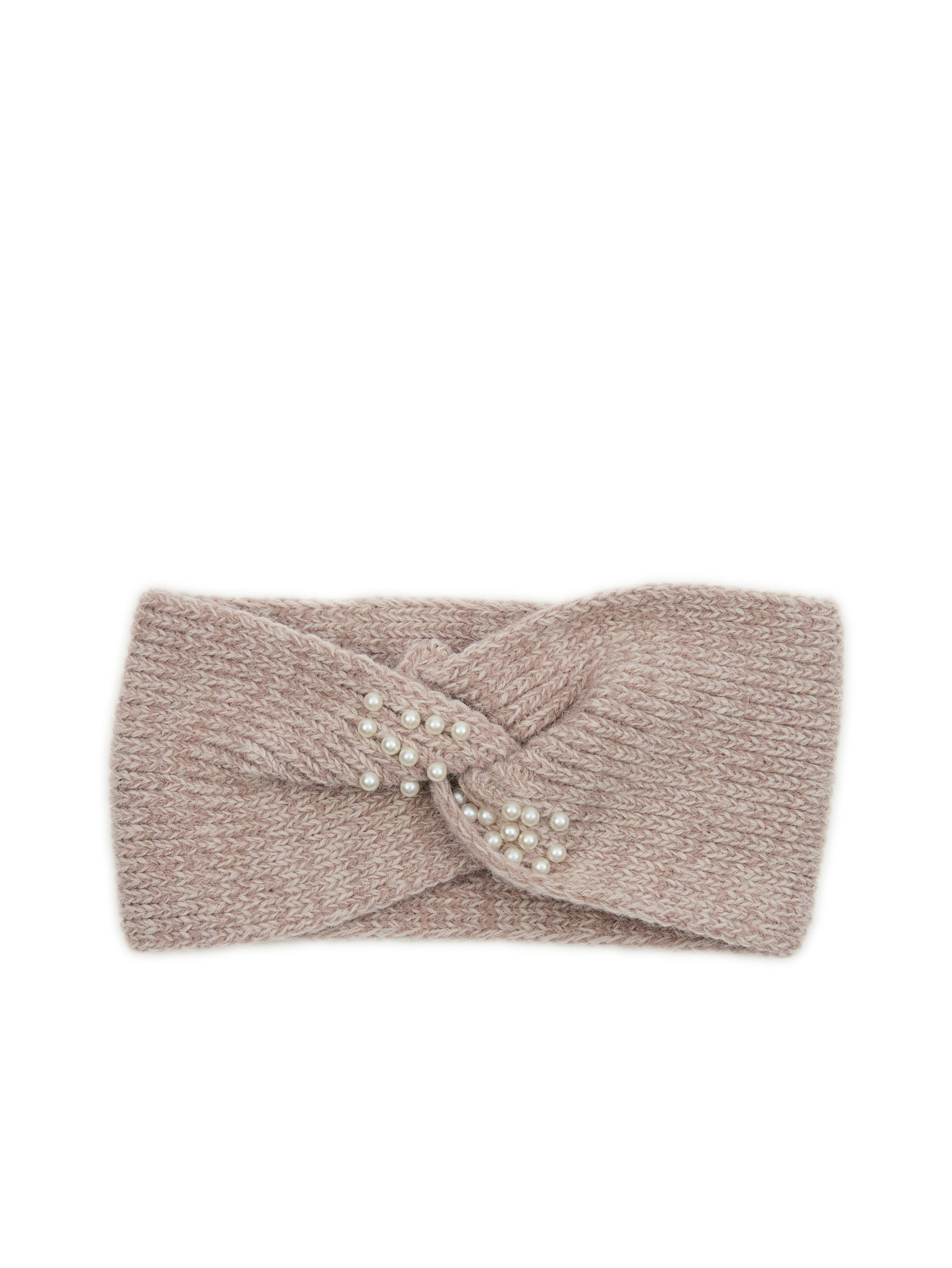 Beige Damen-Winter-Stirnband ORSAY