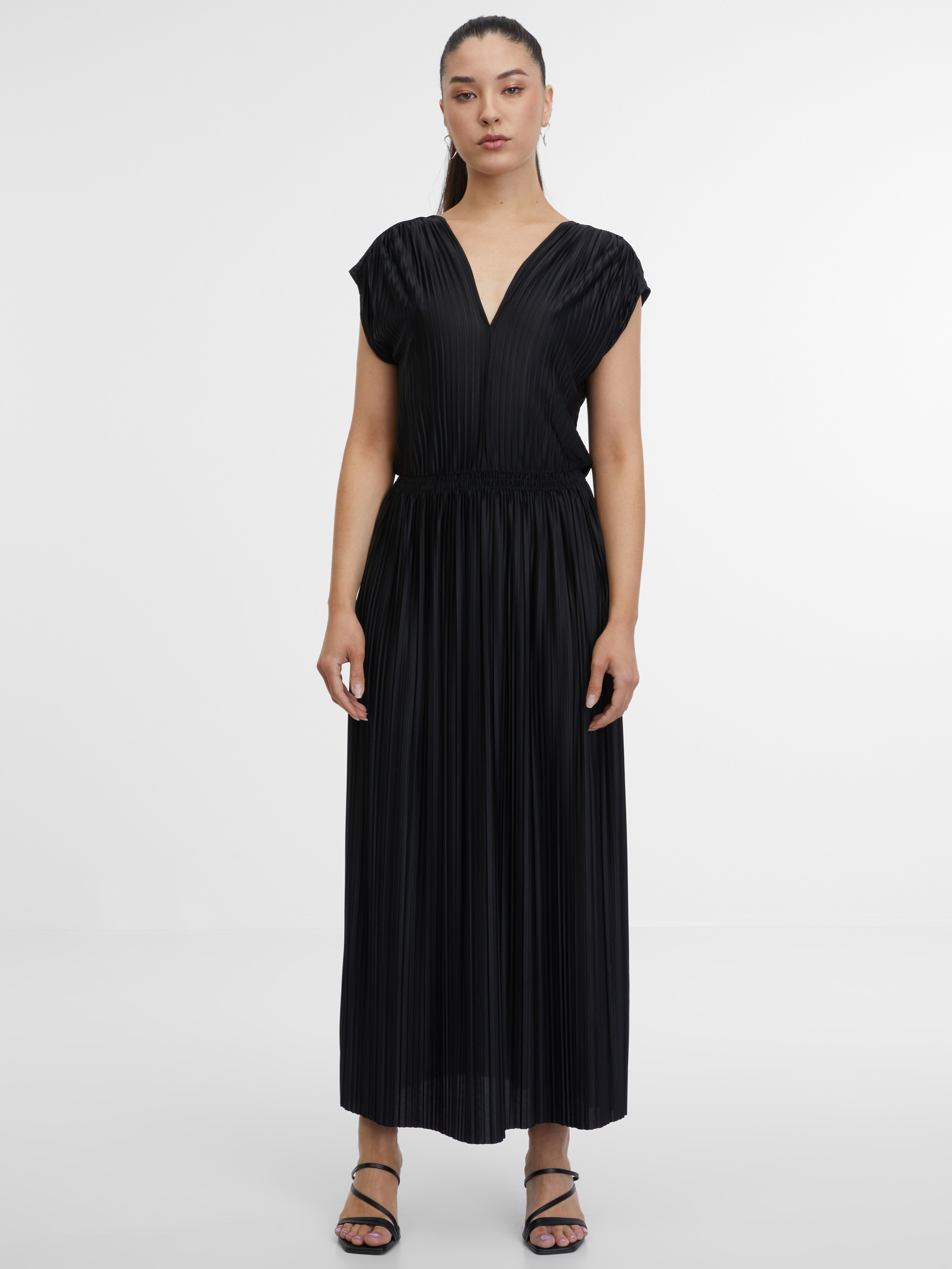 Schwarzes Damen-Midikleid ORSAY