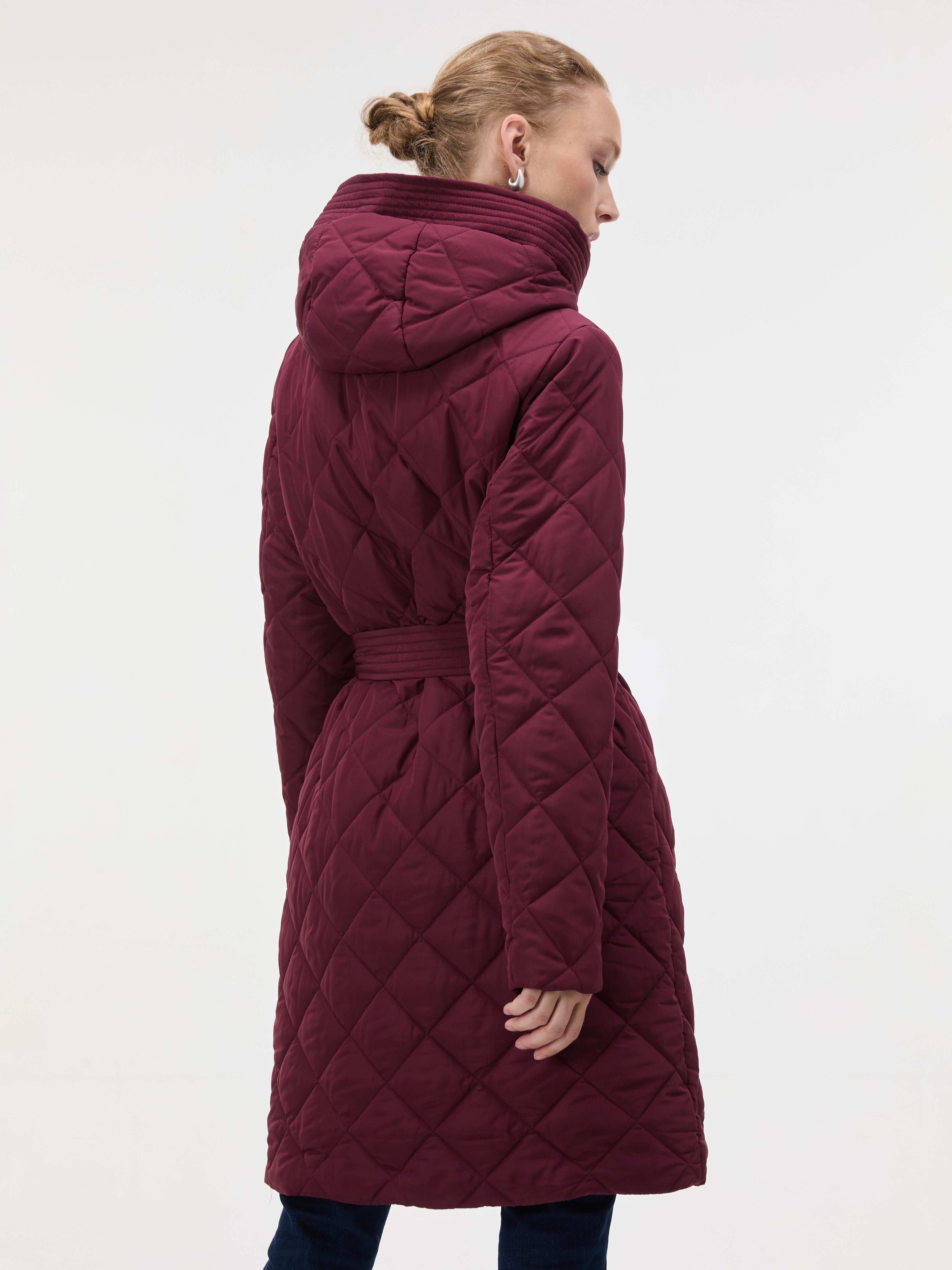 Palton pentru femei bordo ORSAY - 004