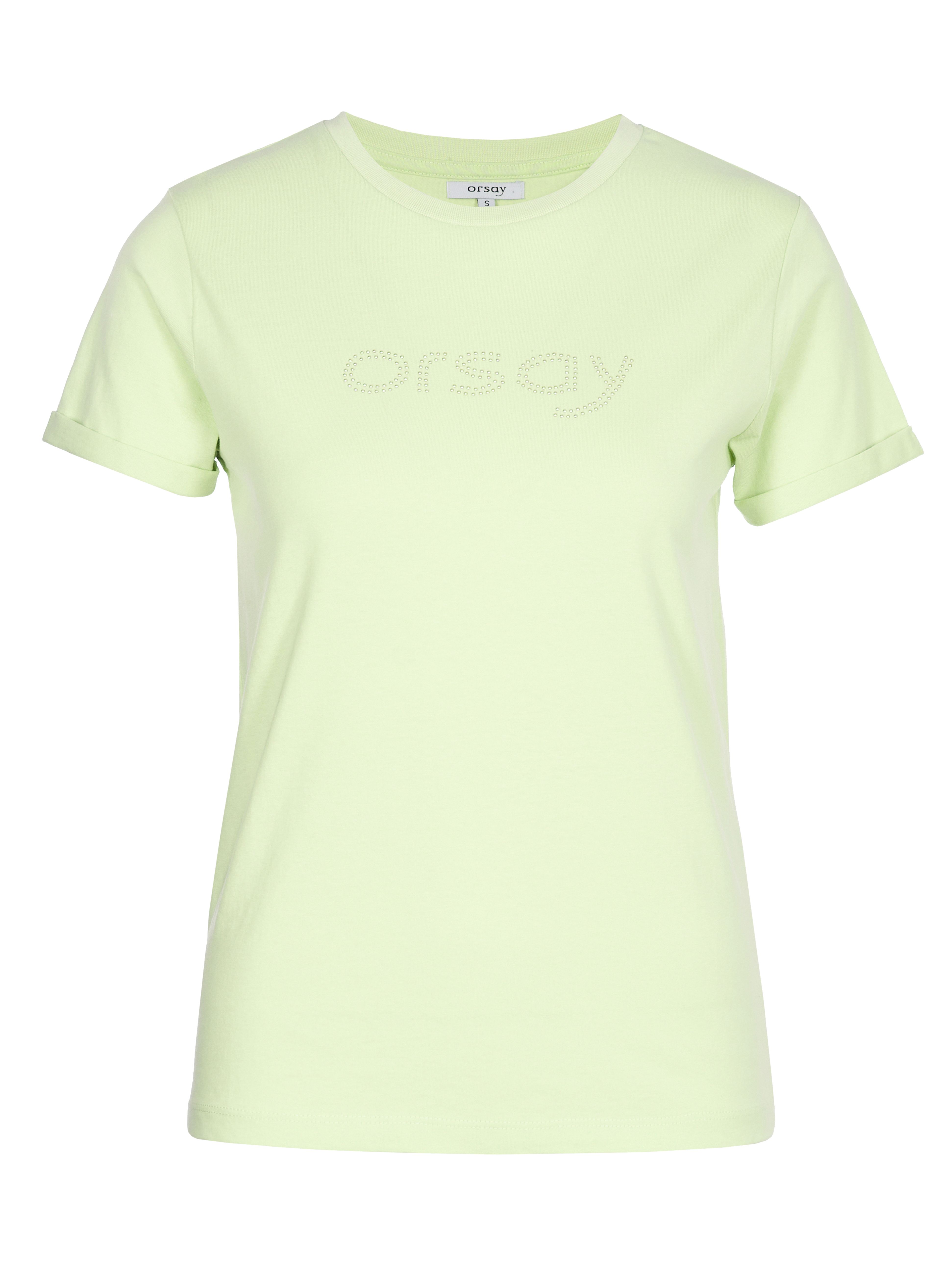 Jasnozielony damski t-shirt z krótkim rękawem ORSAY - 005