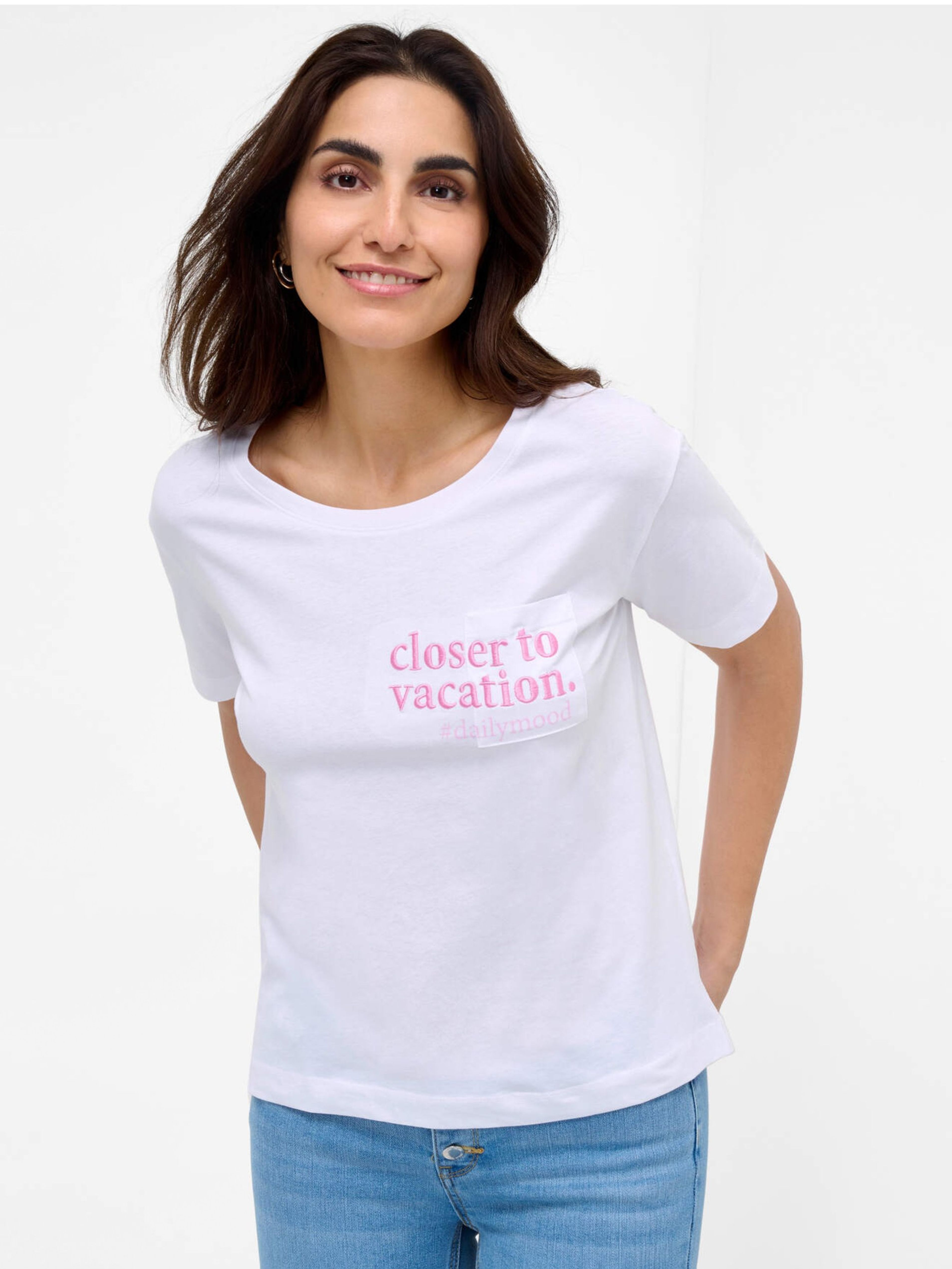 Biały T-shirt ORSAY
