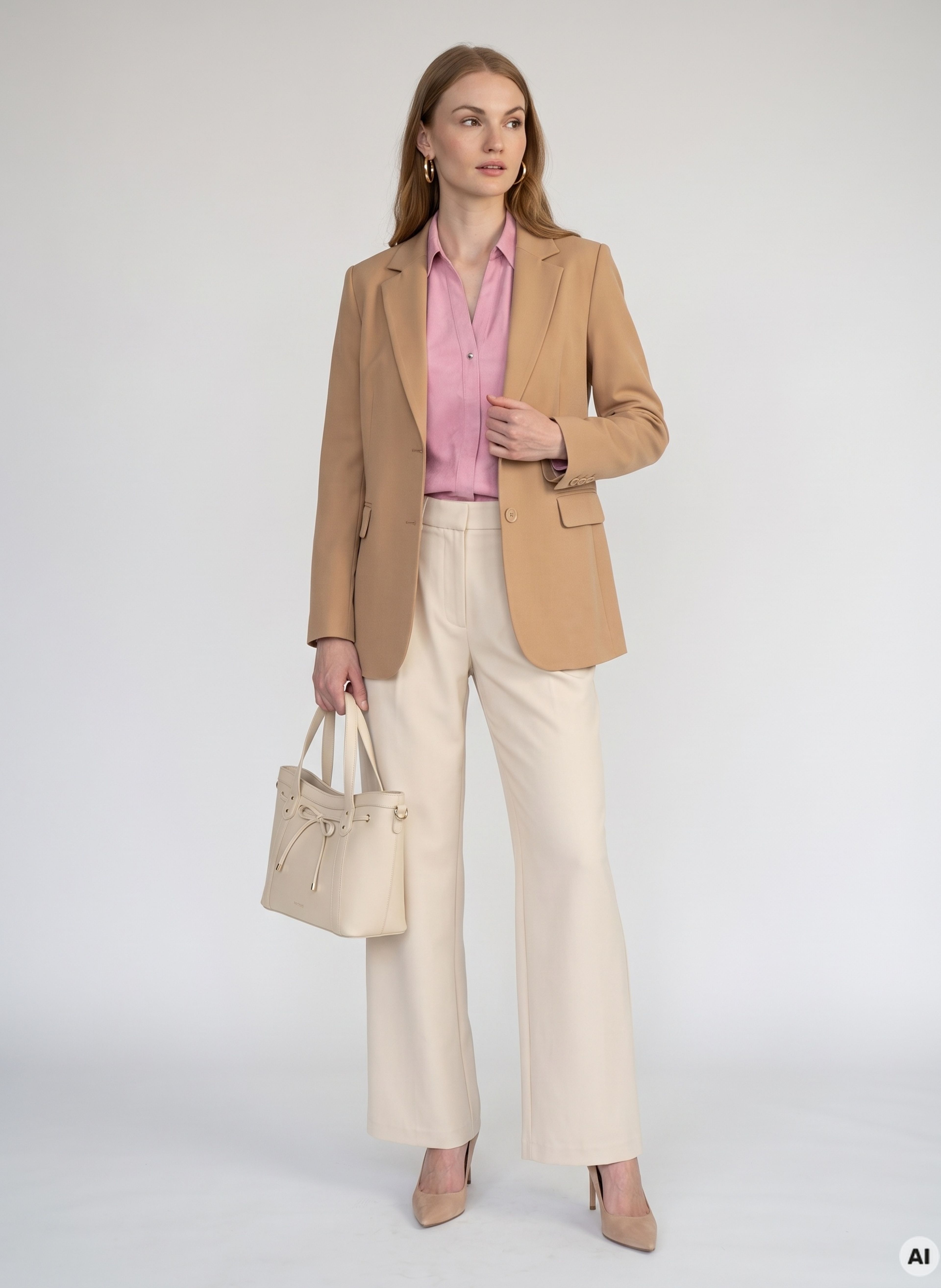 Rožnata ženska bluza z dolgimi rokavi ORSAY - 005