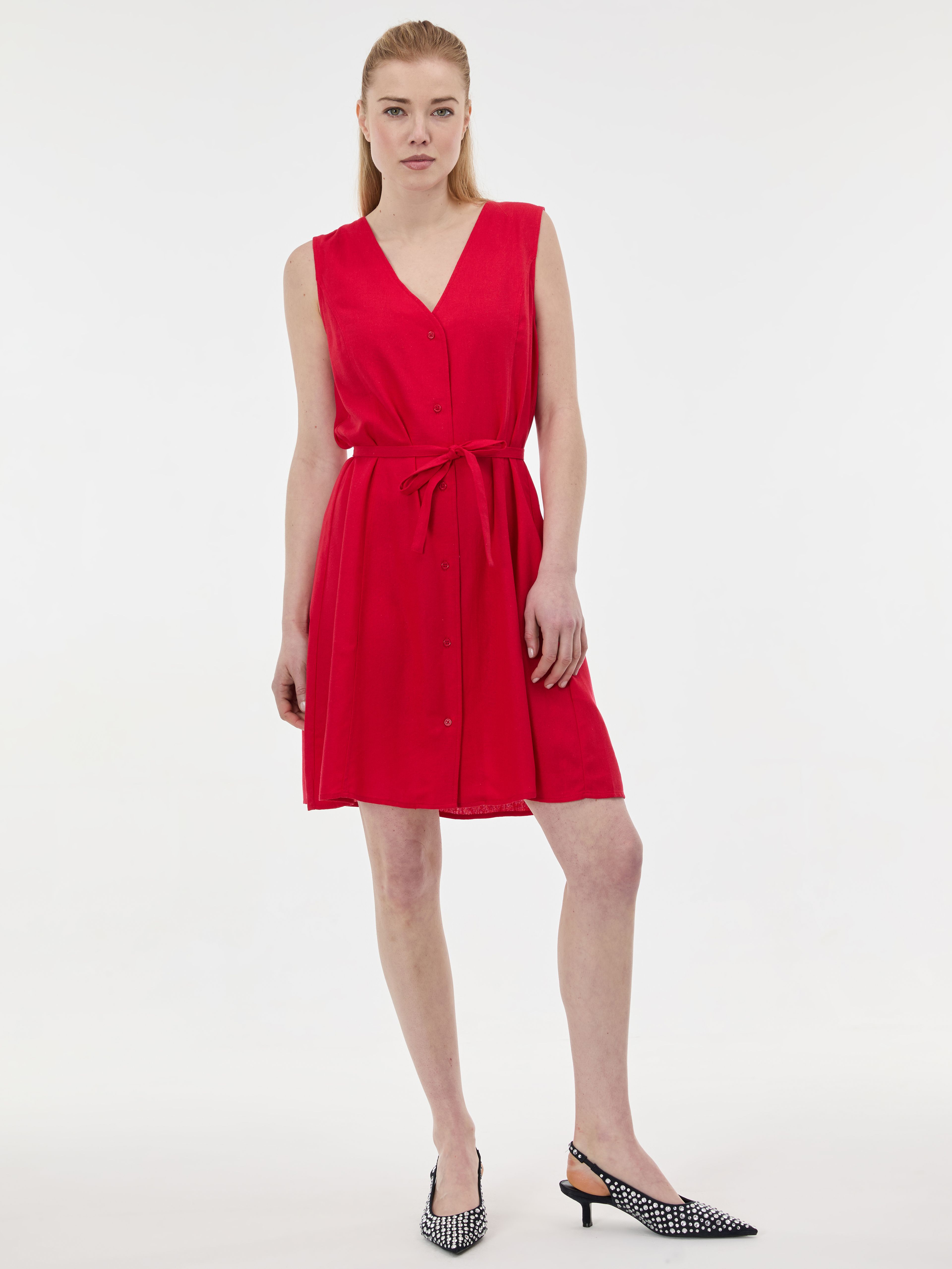 ORSAY Piros női ujjatlan ruha