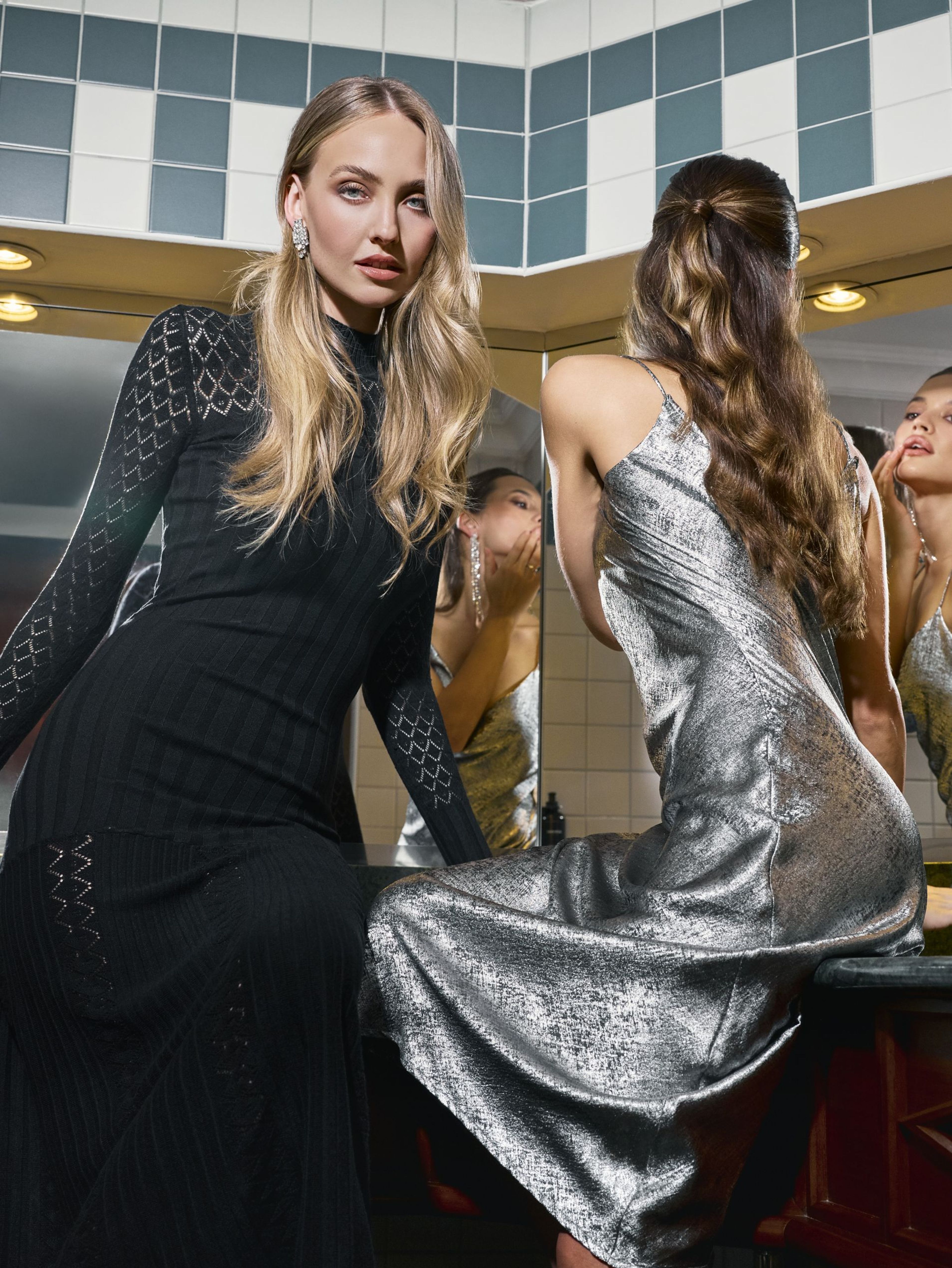 Čierne dámske maxi šaty ORSAY