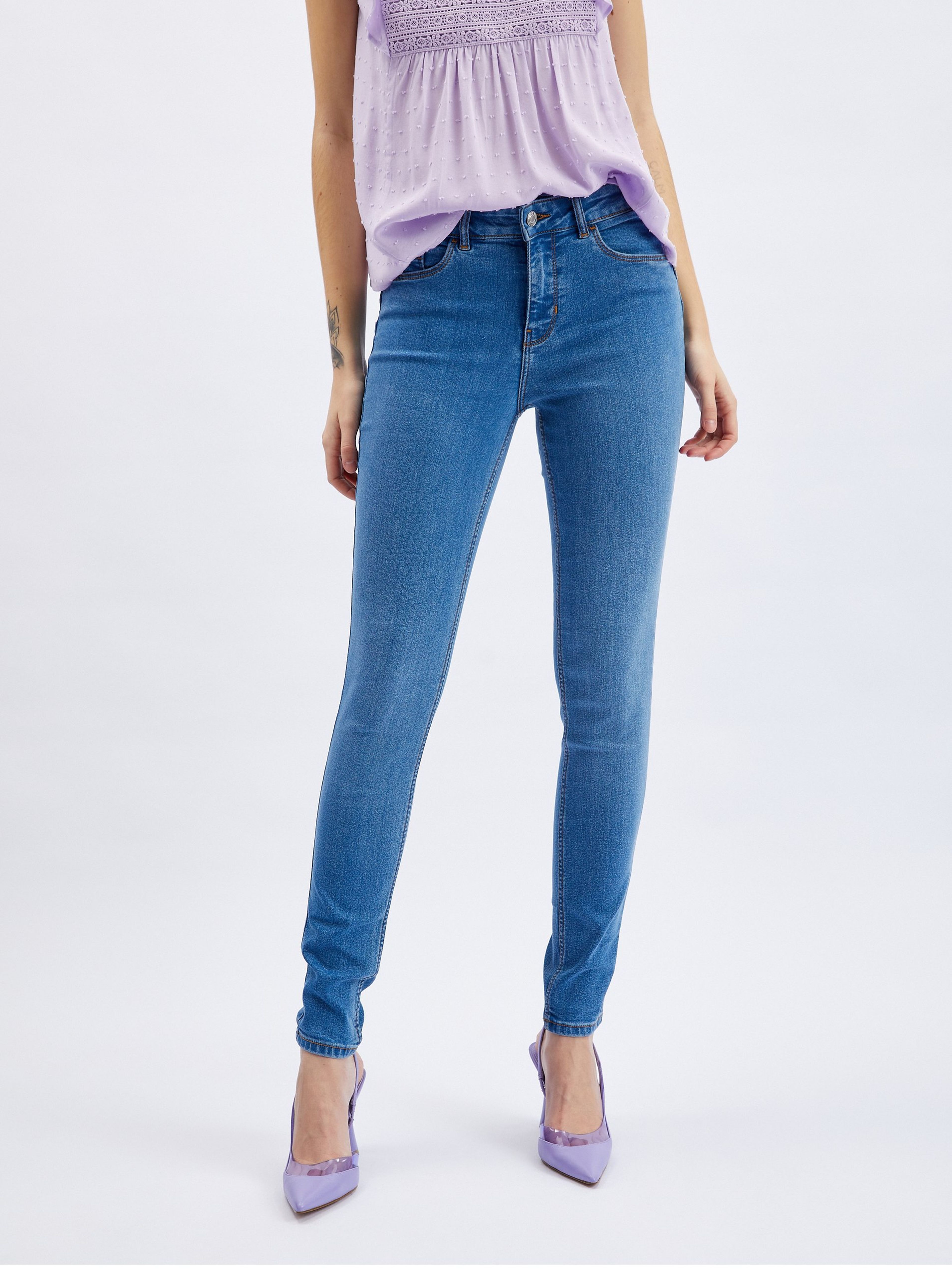 Blaue Damen Skinny Fit Jeans ORSAY