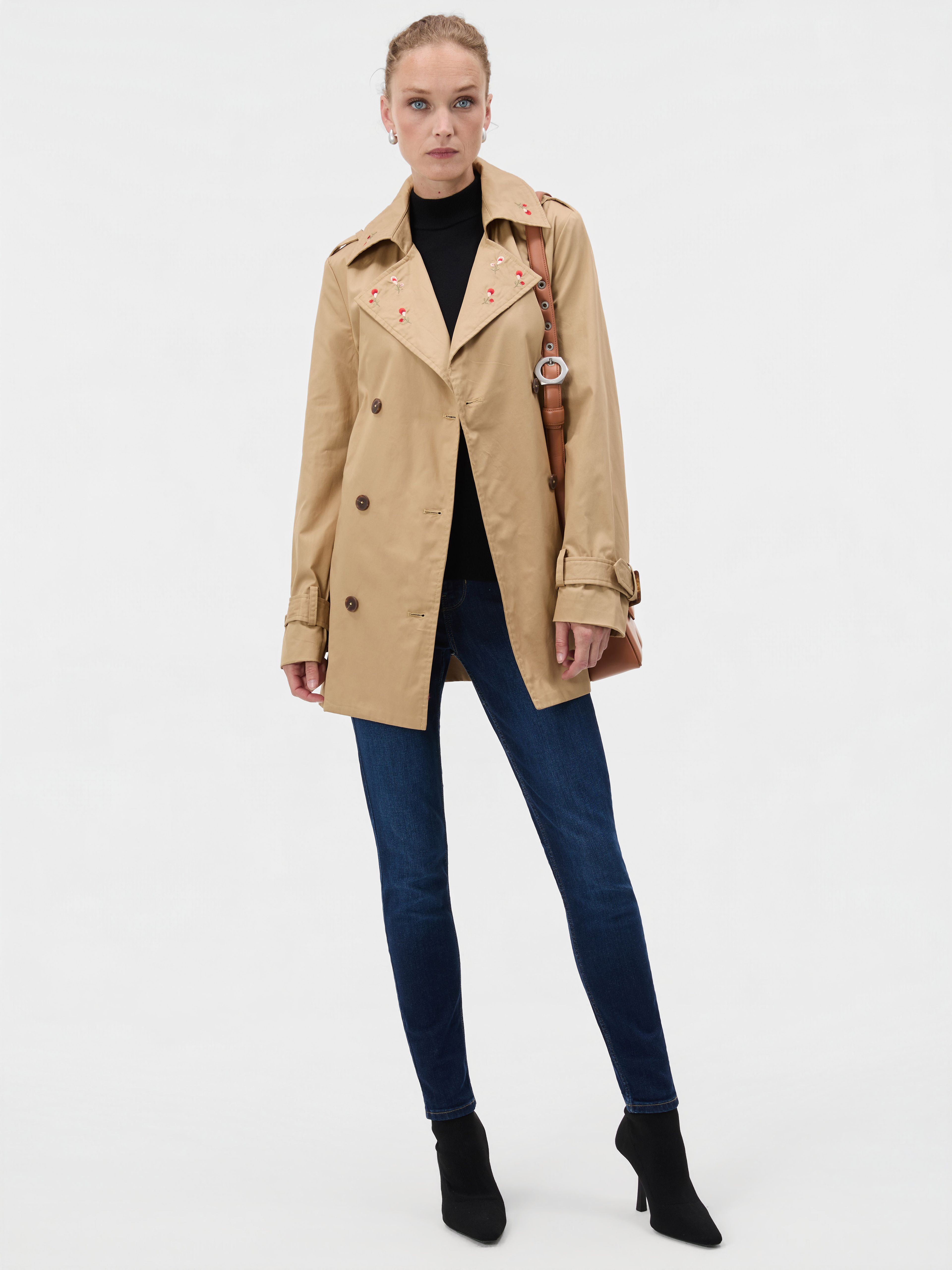 Brauner Damen-Trenchcoat ORSAY - 005