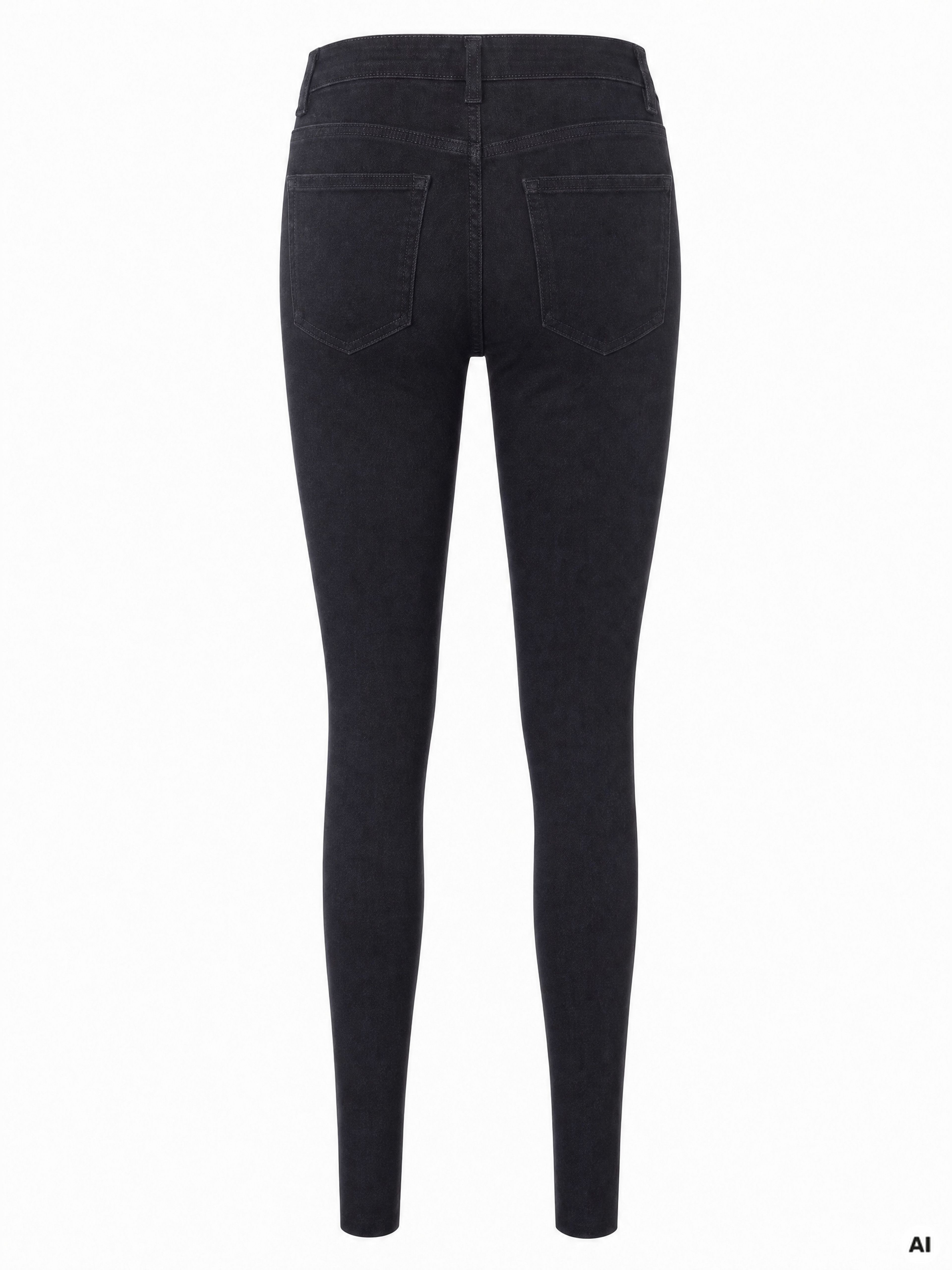 Černé dámské skinny džíny s vysokým pasem ORSAY - 007