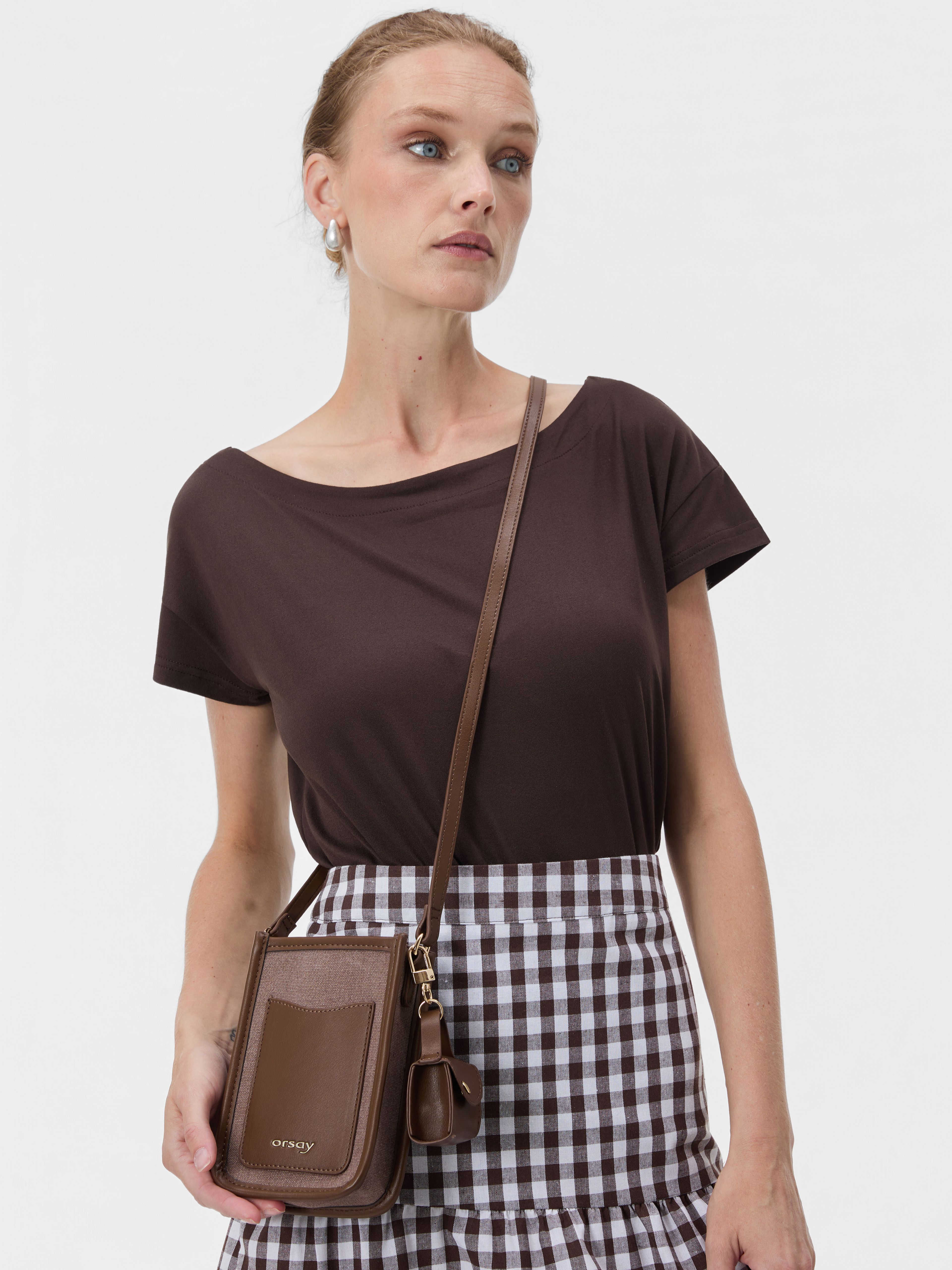 Rjava ženska crossbody torbica za telefon ORSAY HALE - 005