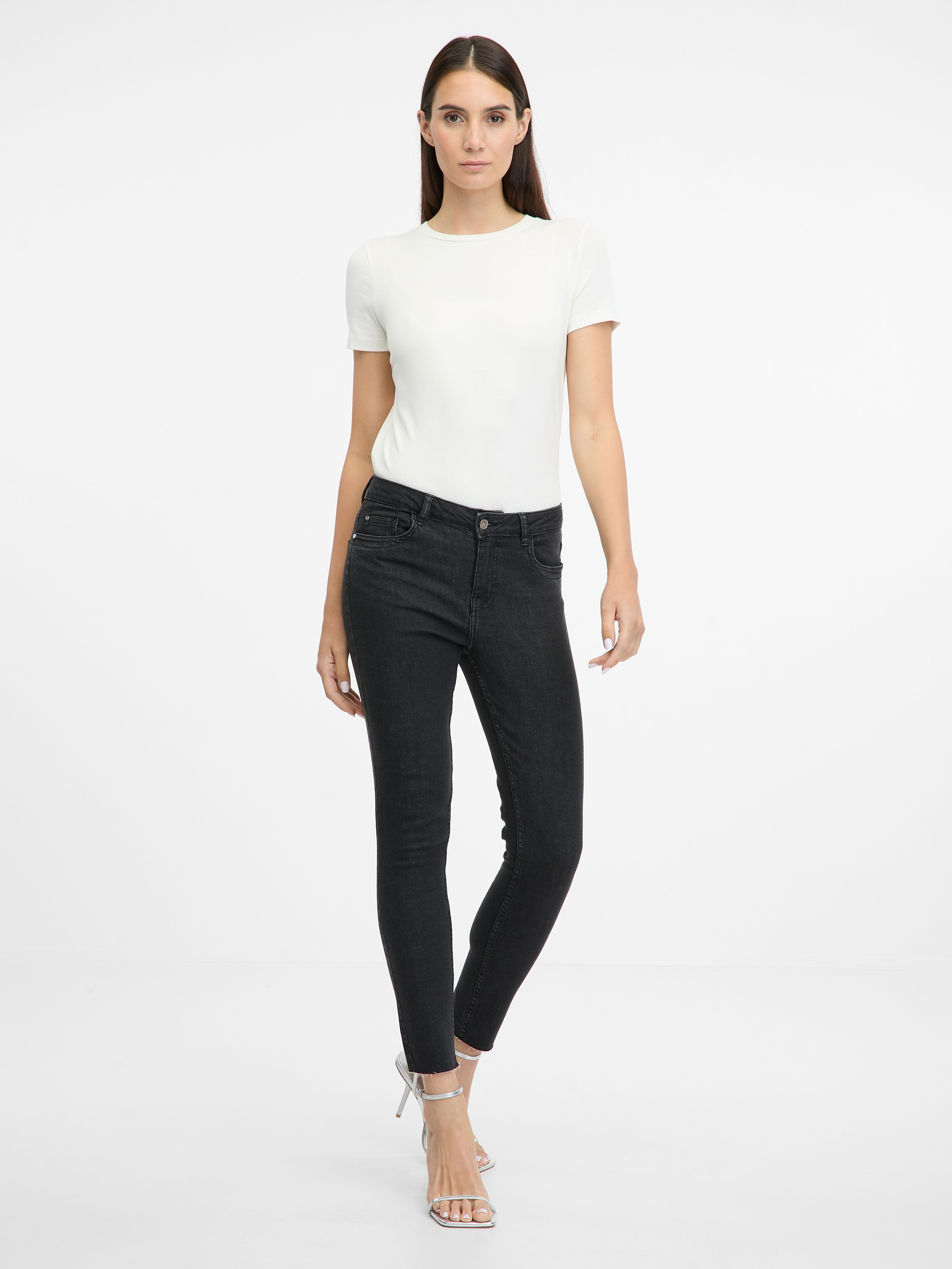 Schwarze Skinny Fit Jeans für Frauen ORSAY