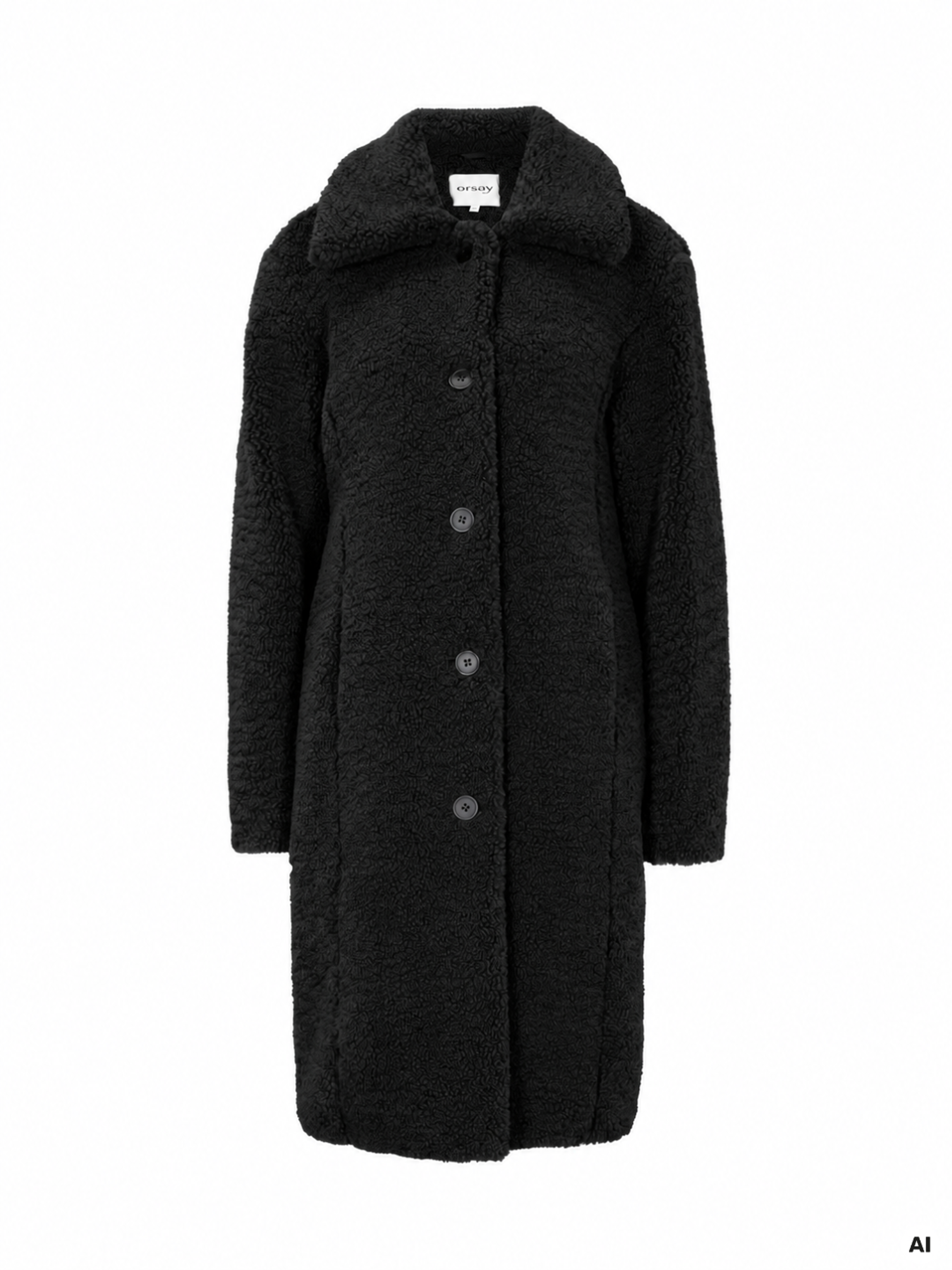 Schwarzer Damenmantel ORSAY - 004