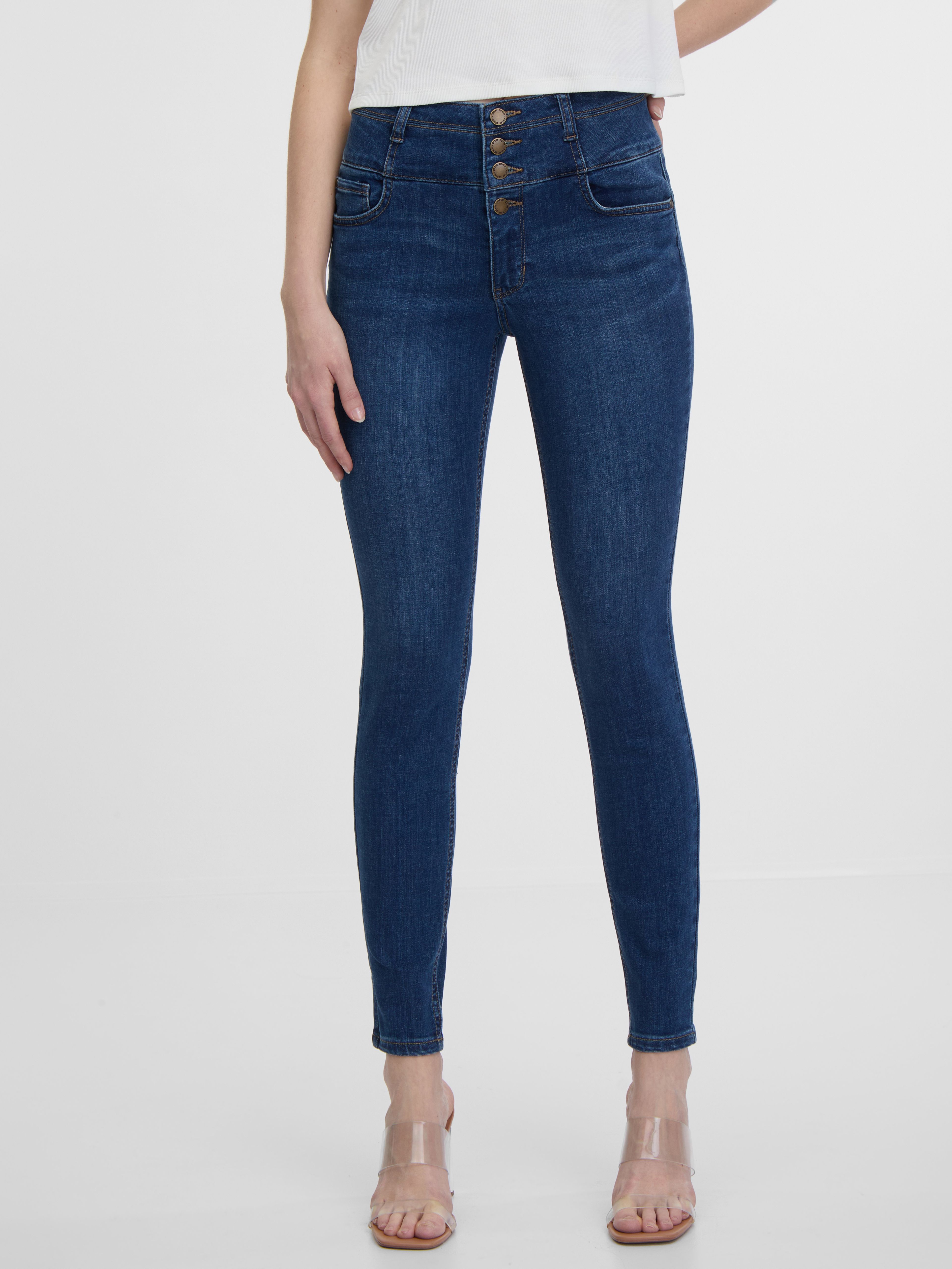 Dunkelblaue Damenjeans Skinny Fit ORSAY