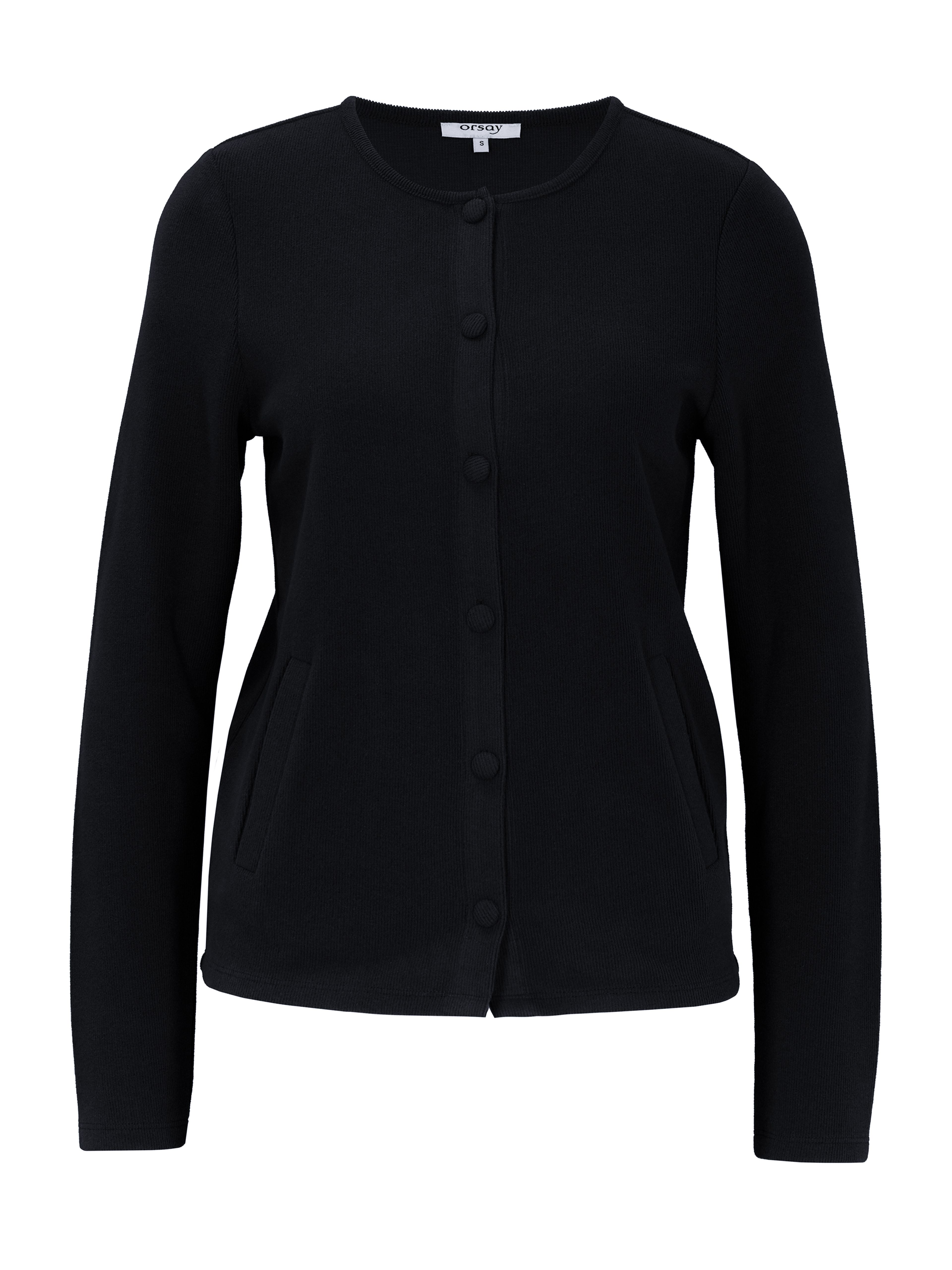 Schwarzer Damen-Cardigan mit langen Ärmeln ORSAY - 006