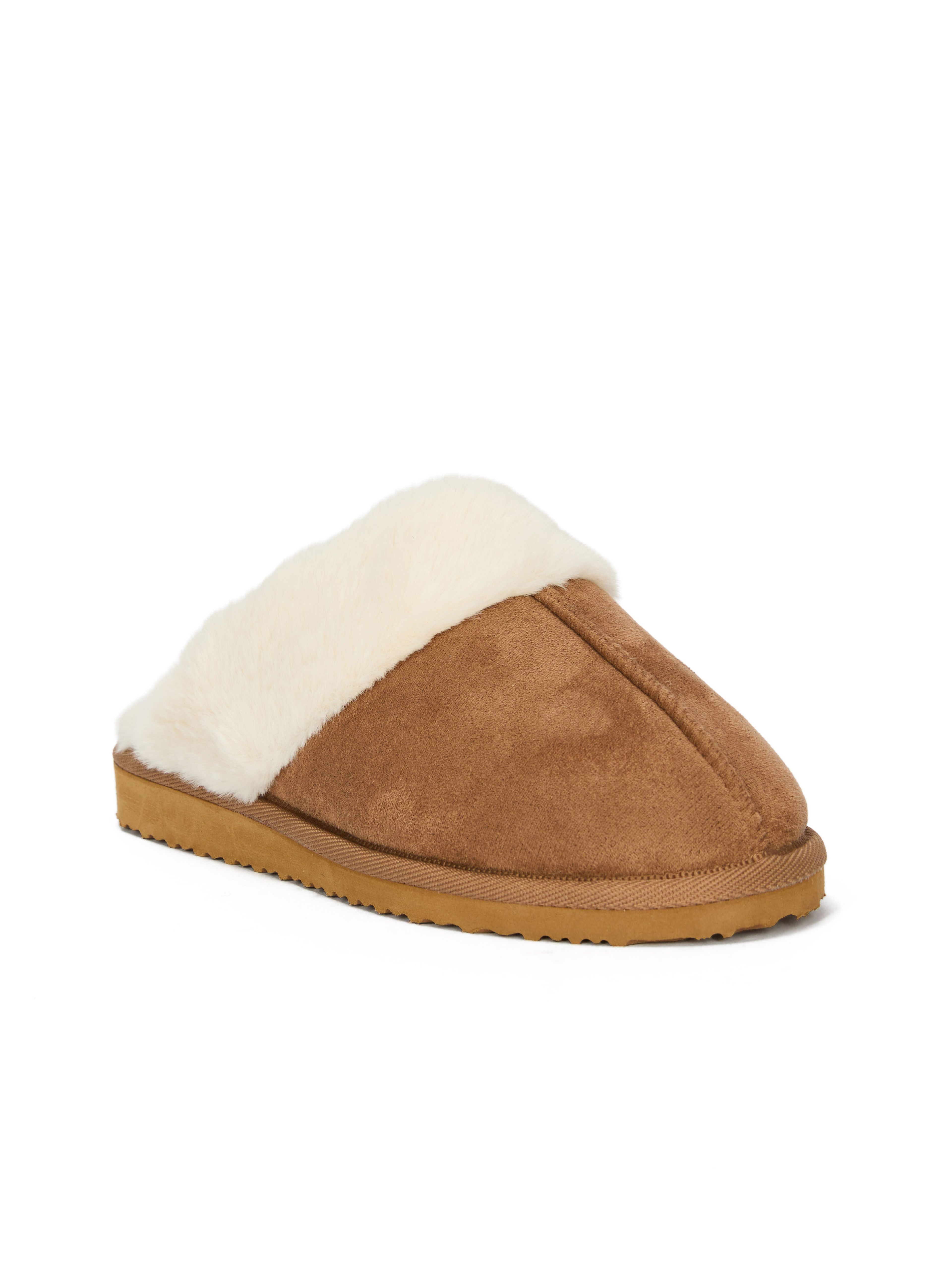 Braune Damen-Pantoffeln mit Fell ORSAY IMARA - 003