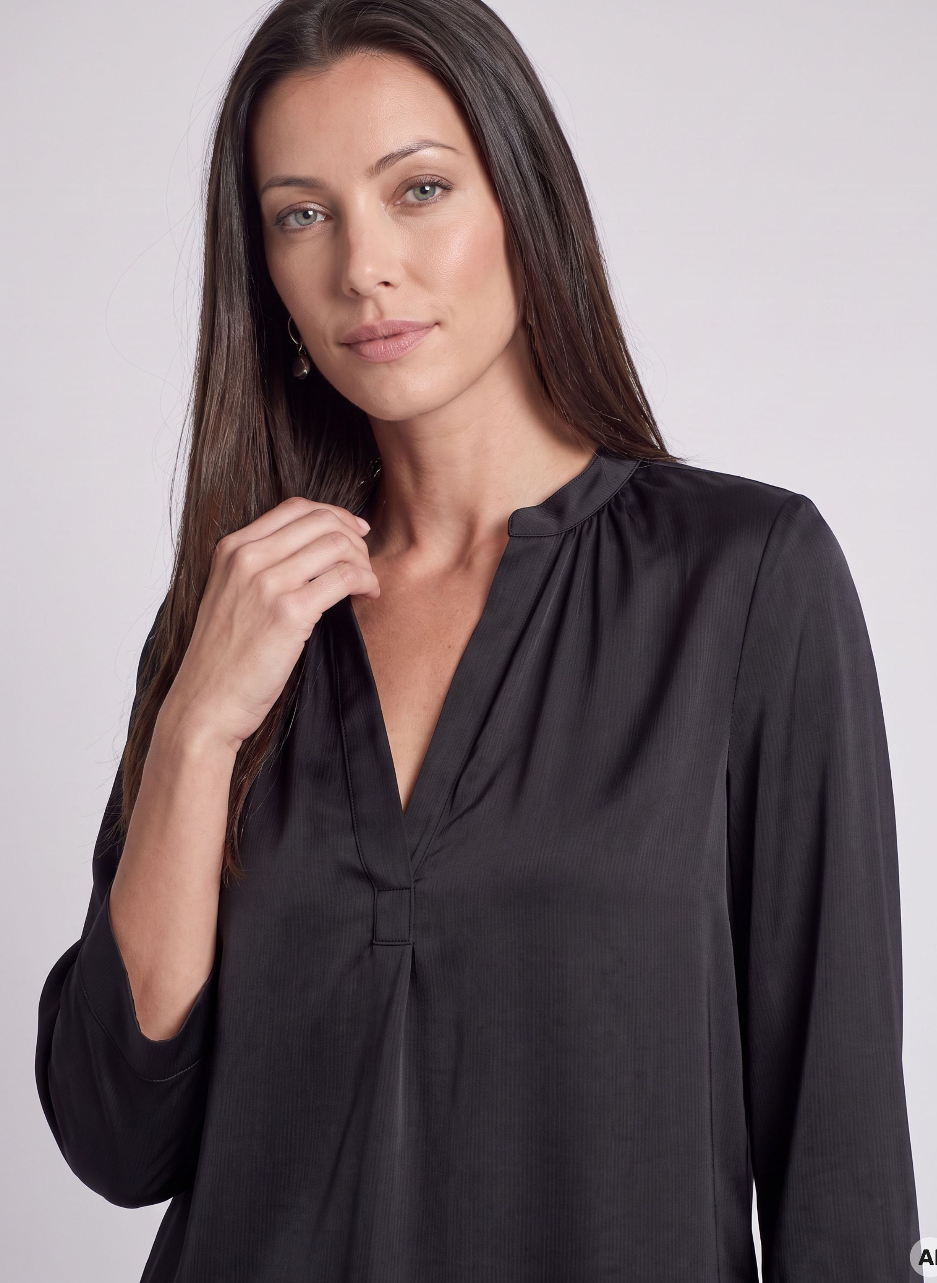 Schwarze Damen-Bluse mit 3/4-Ärmeln ORSAY - 004
