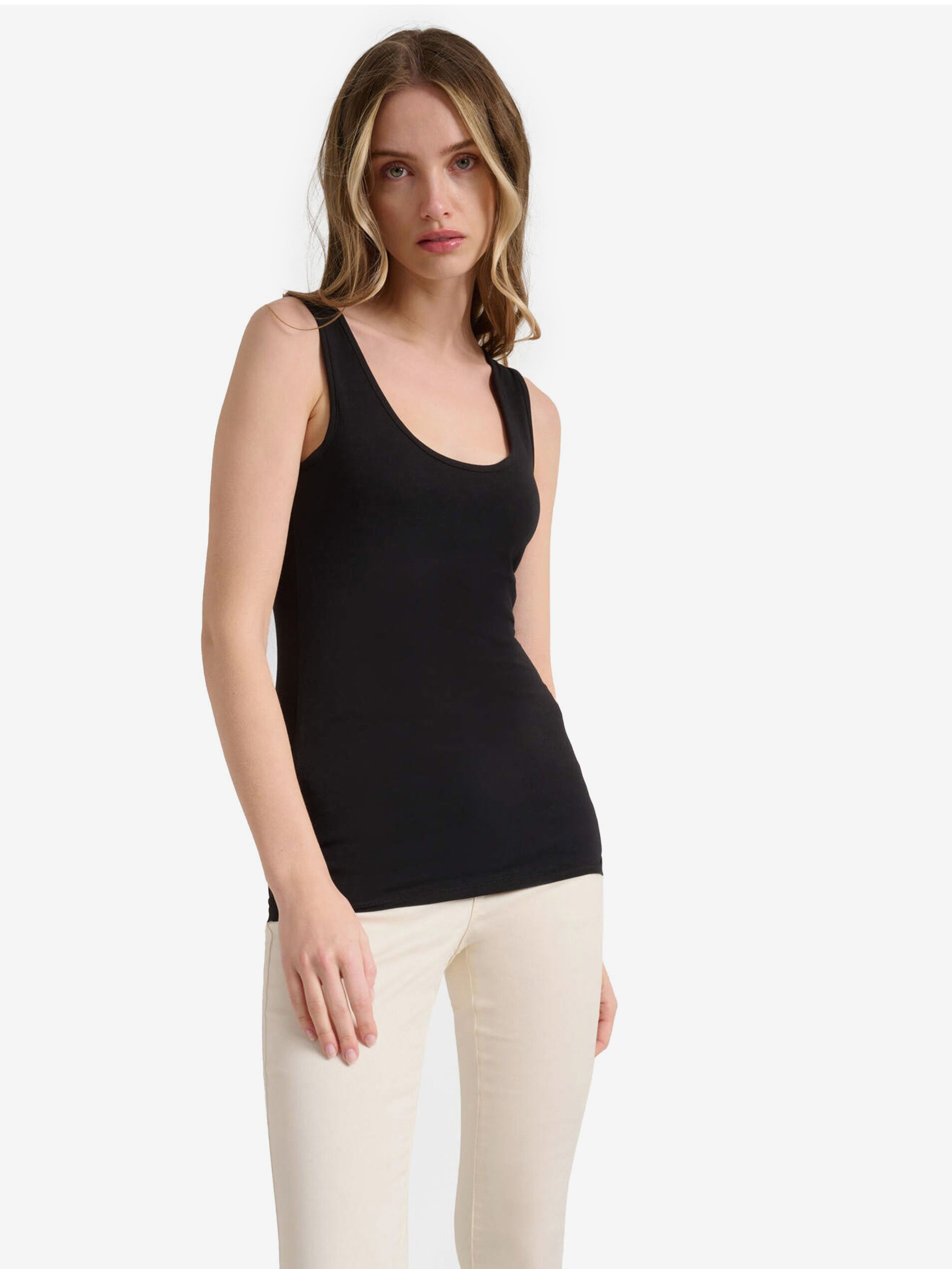 Schwarzes Basic Tank-Top ORSAY