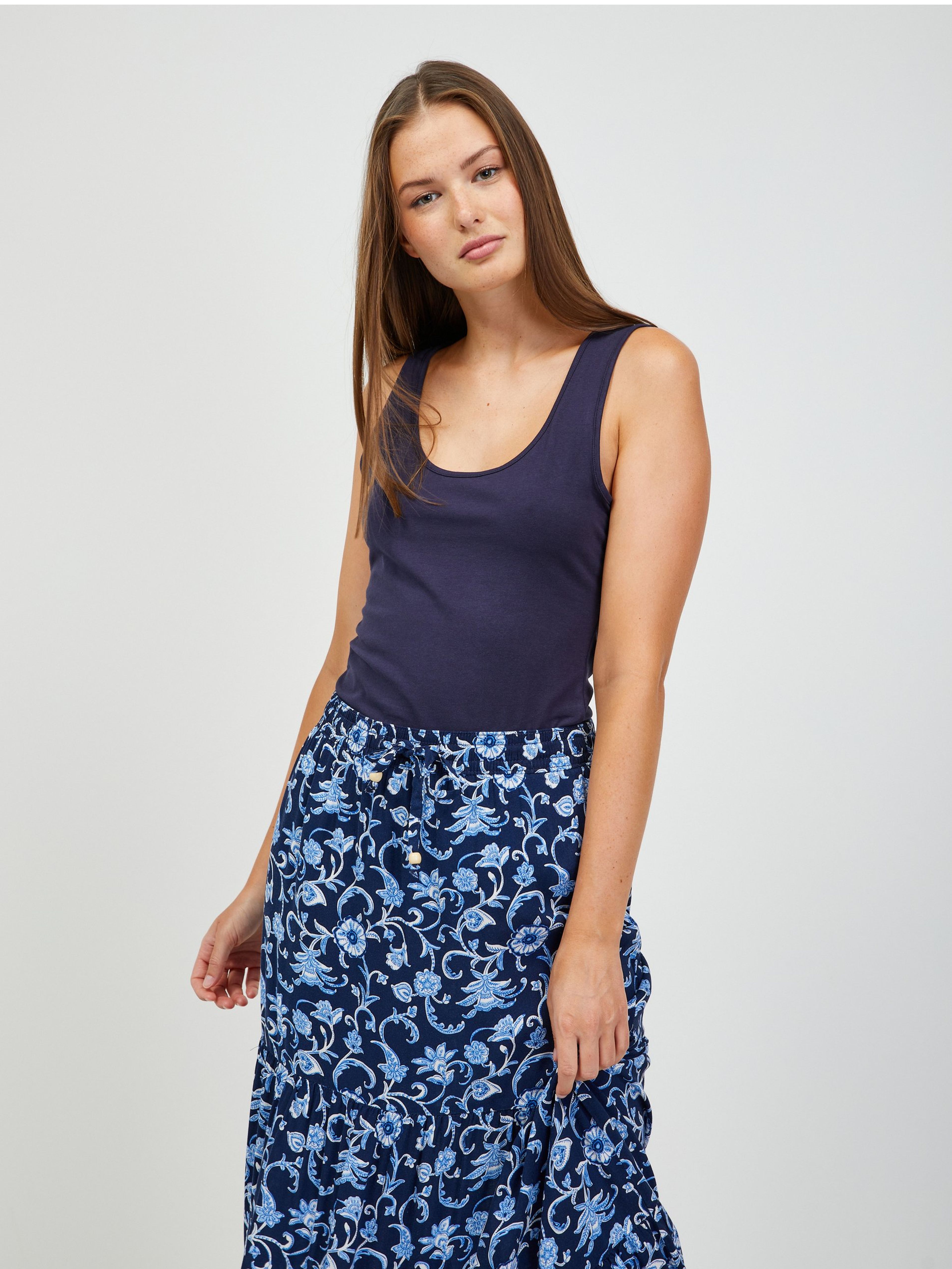 Dunkelblaues Basic Tank-Top ORSAY