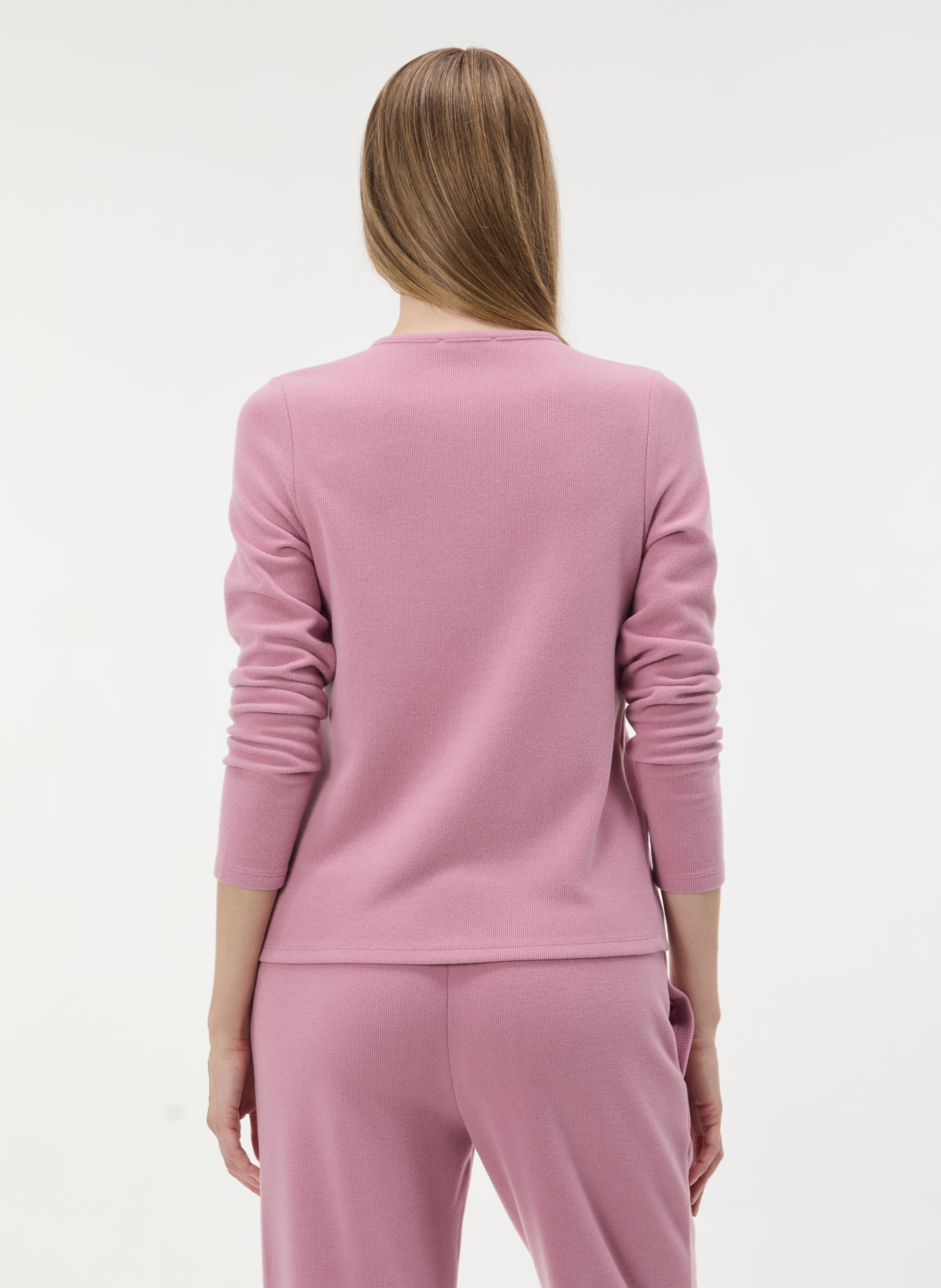 Rosa Damen-Cardigan mit langen Ärmeln ORSAY - 002