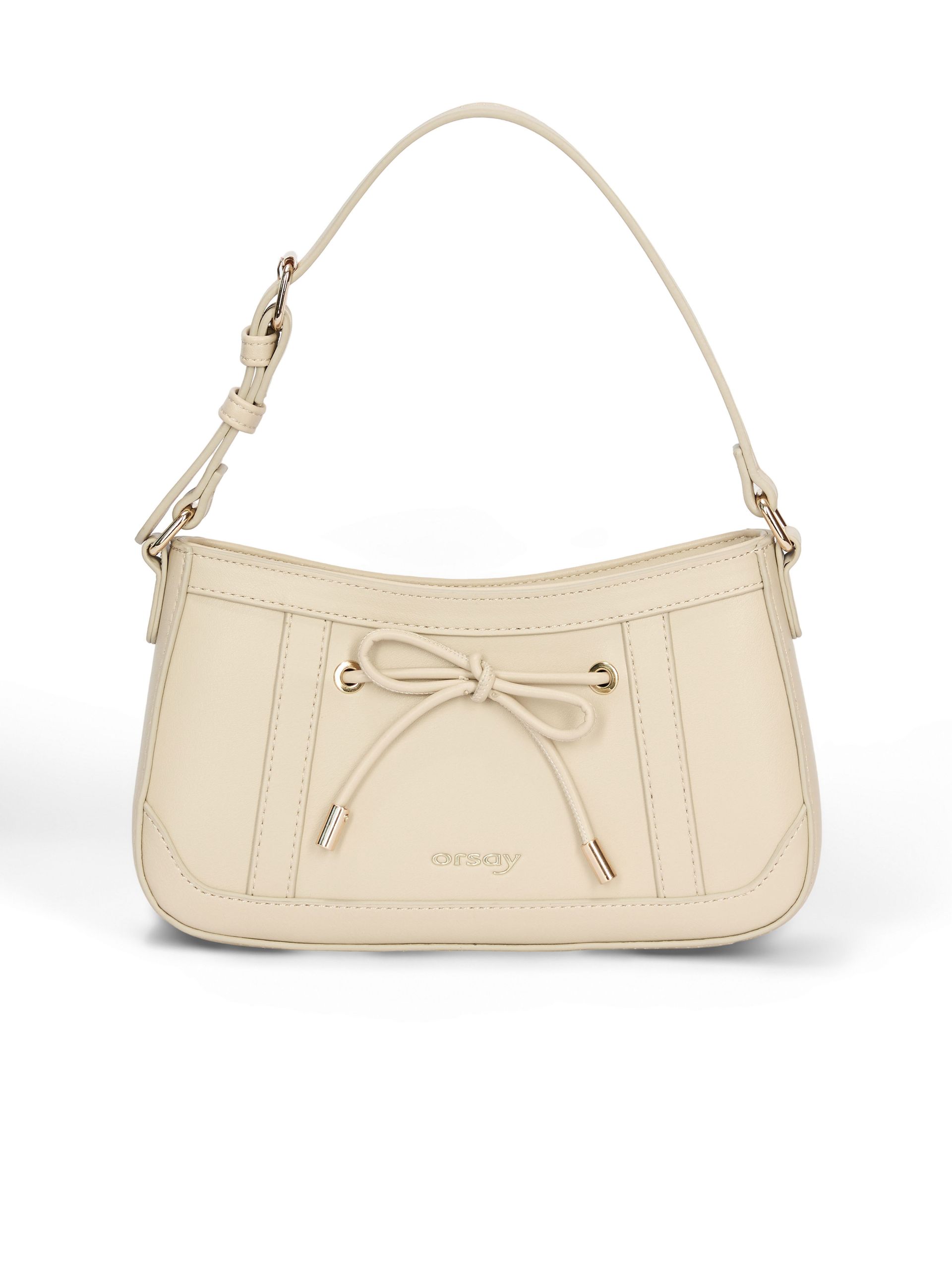 Cremefarbene Damen-Schultertasche mit Schleife ORSAY ISOLDE - 001