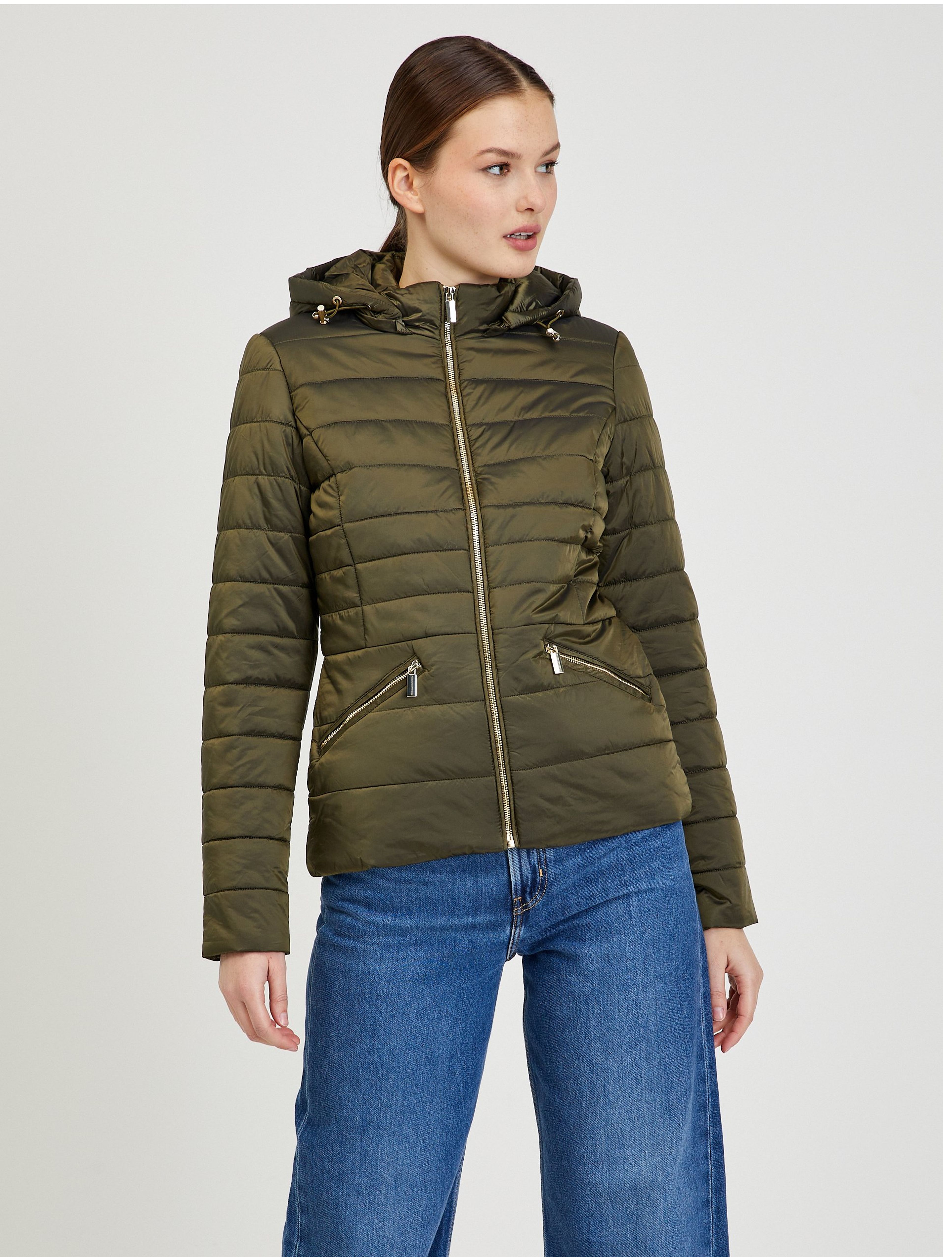 Khaki Damen Steppjacke Jacke ORSAY