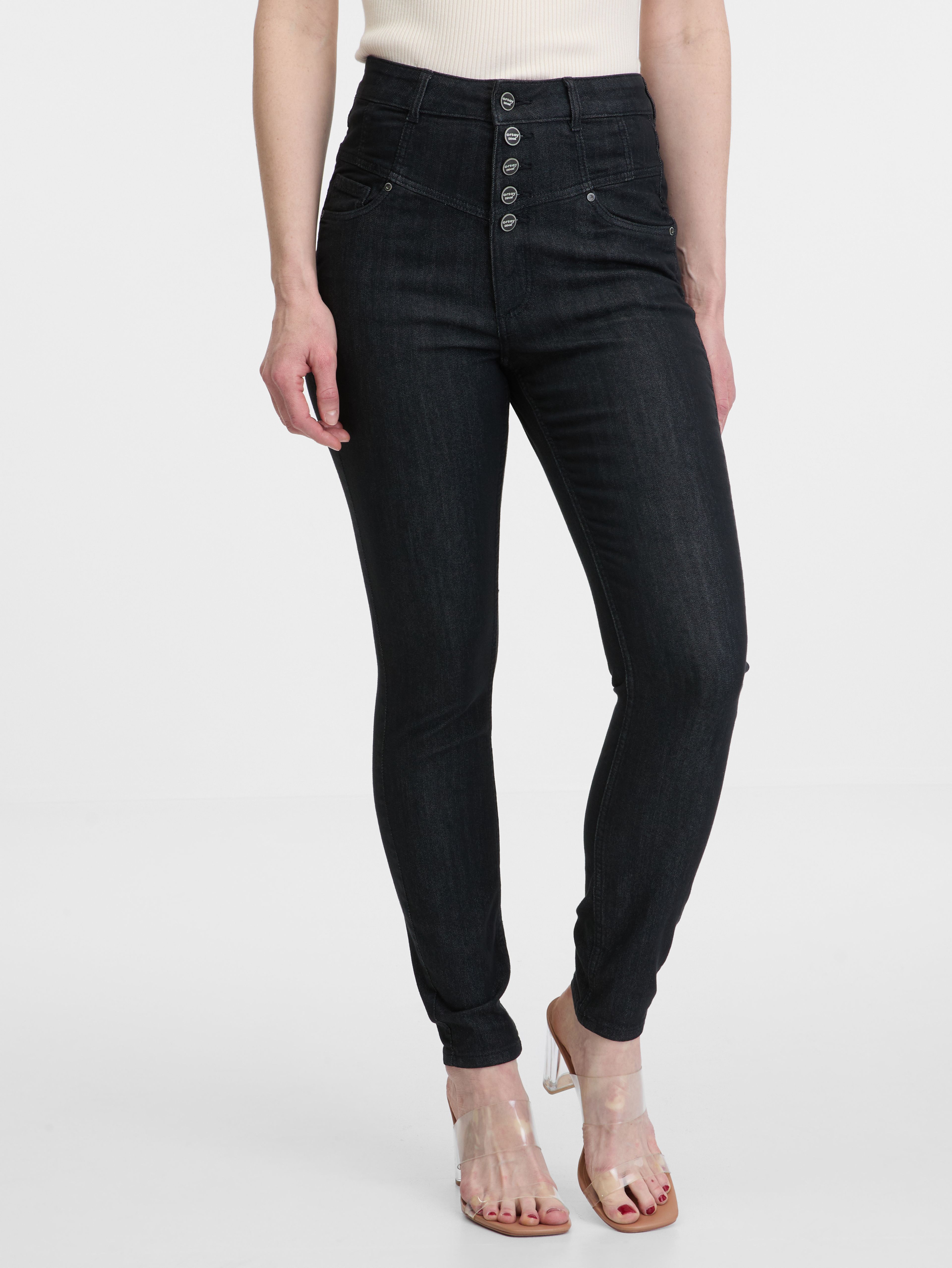 ORSAY fekete skinny fit női farmer