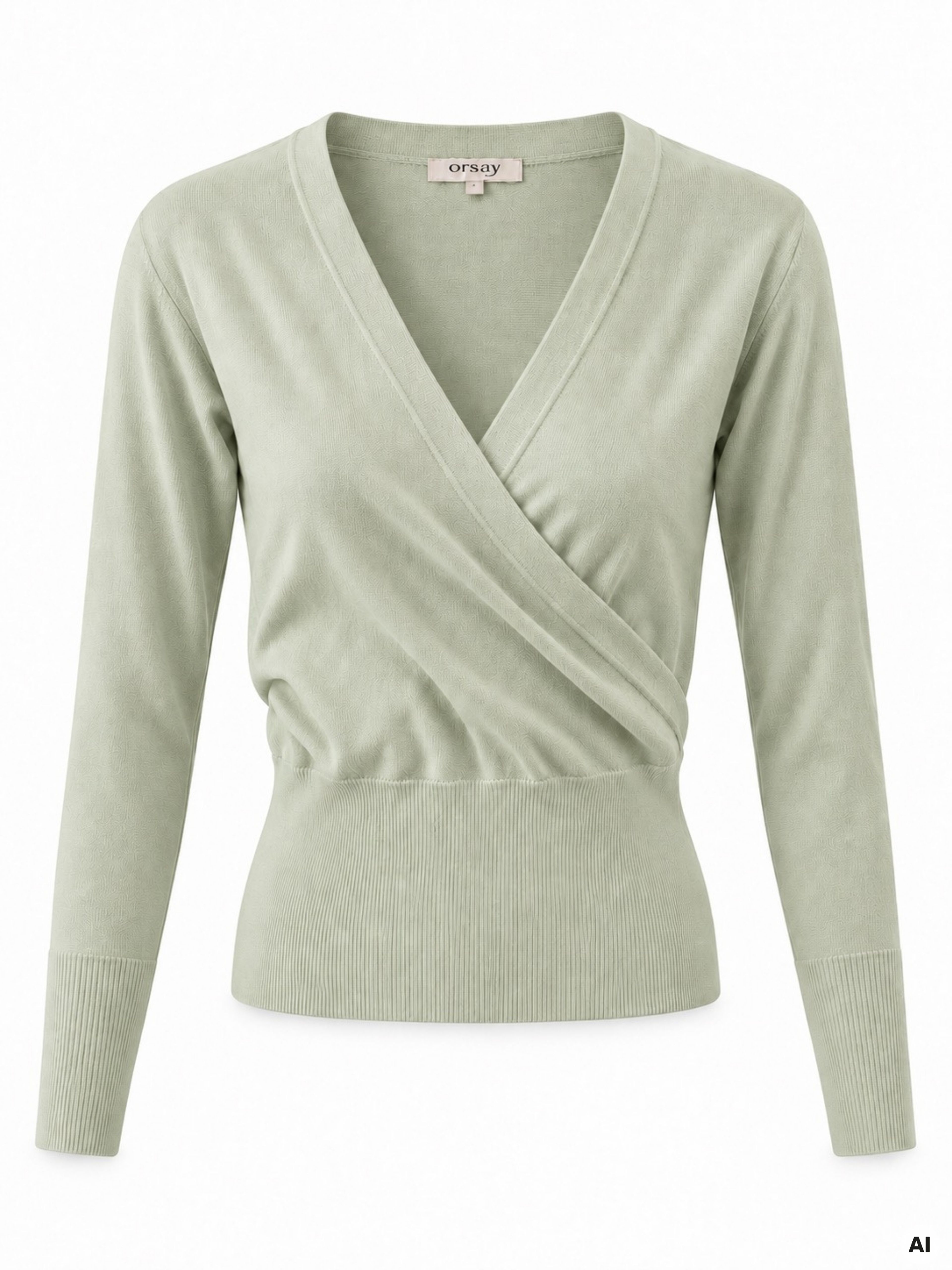 Cardigan pentru femei verde deschis cu mâneci lungi ORSAY - 005