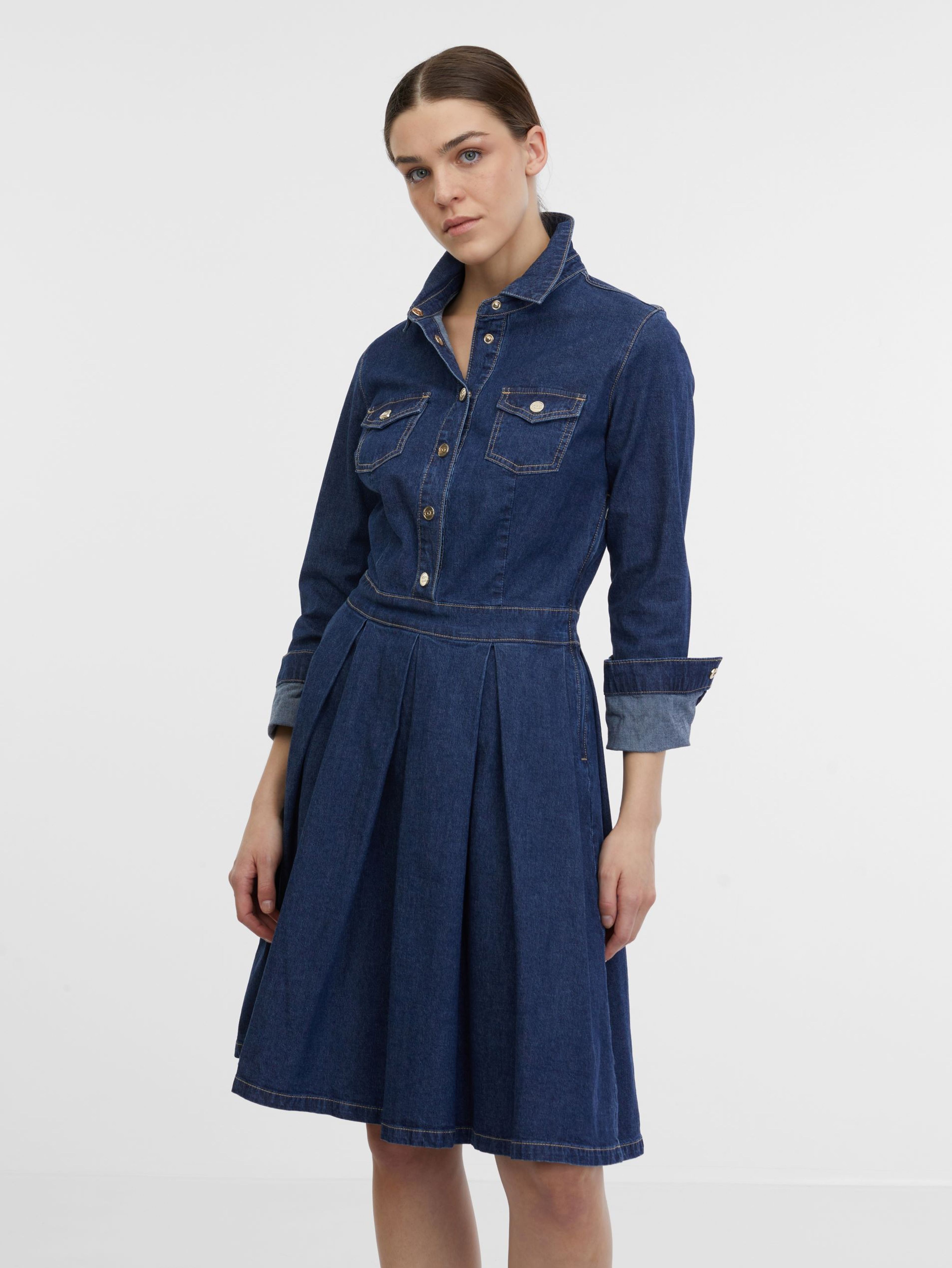 Dunkelblaues Jeanskleid Damen ORSAY