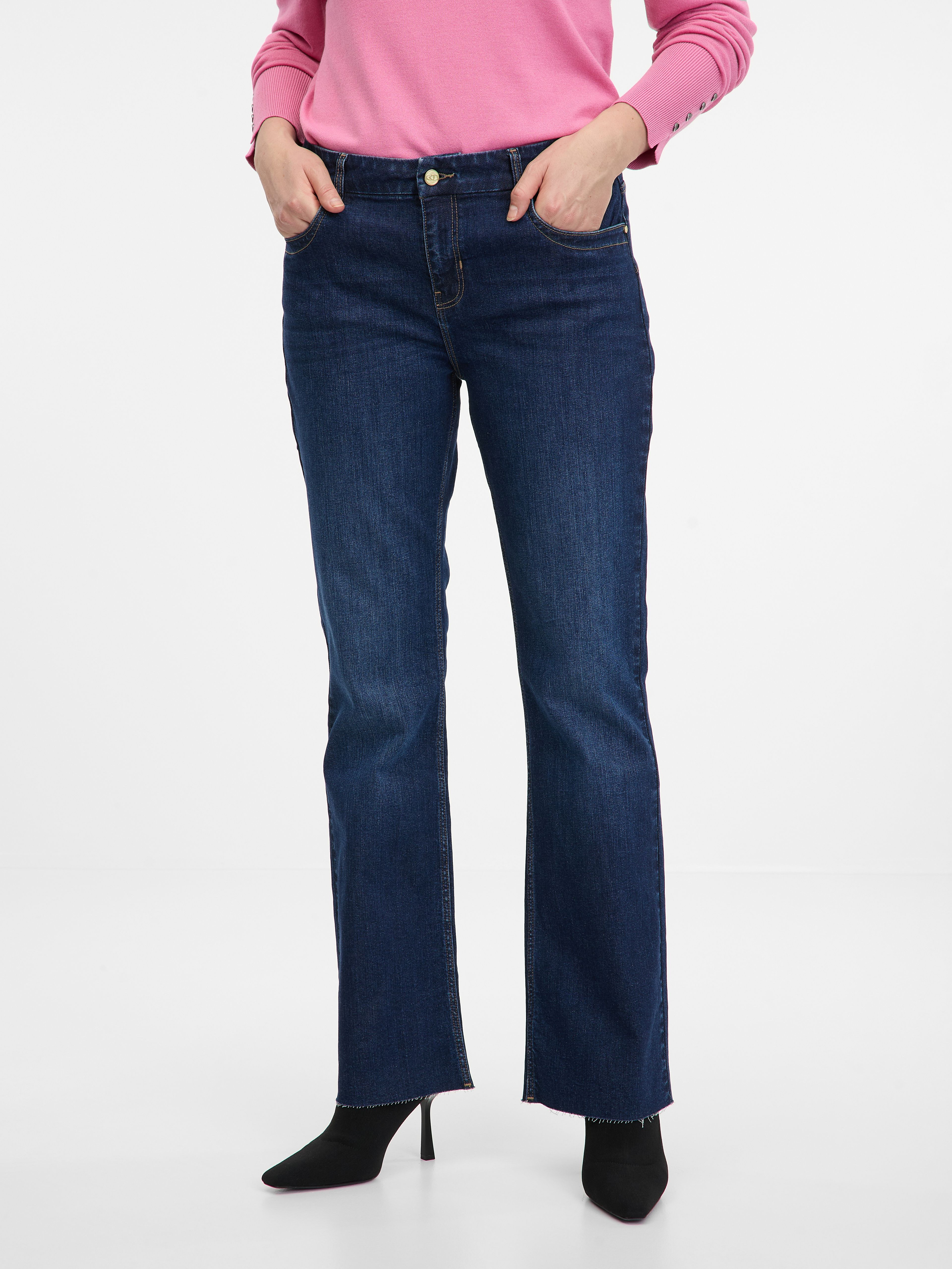 ORSAY sötétkék női bootcut farmernadrág