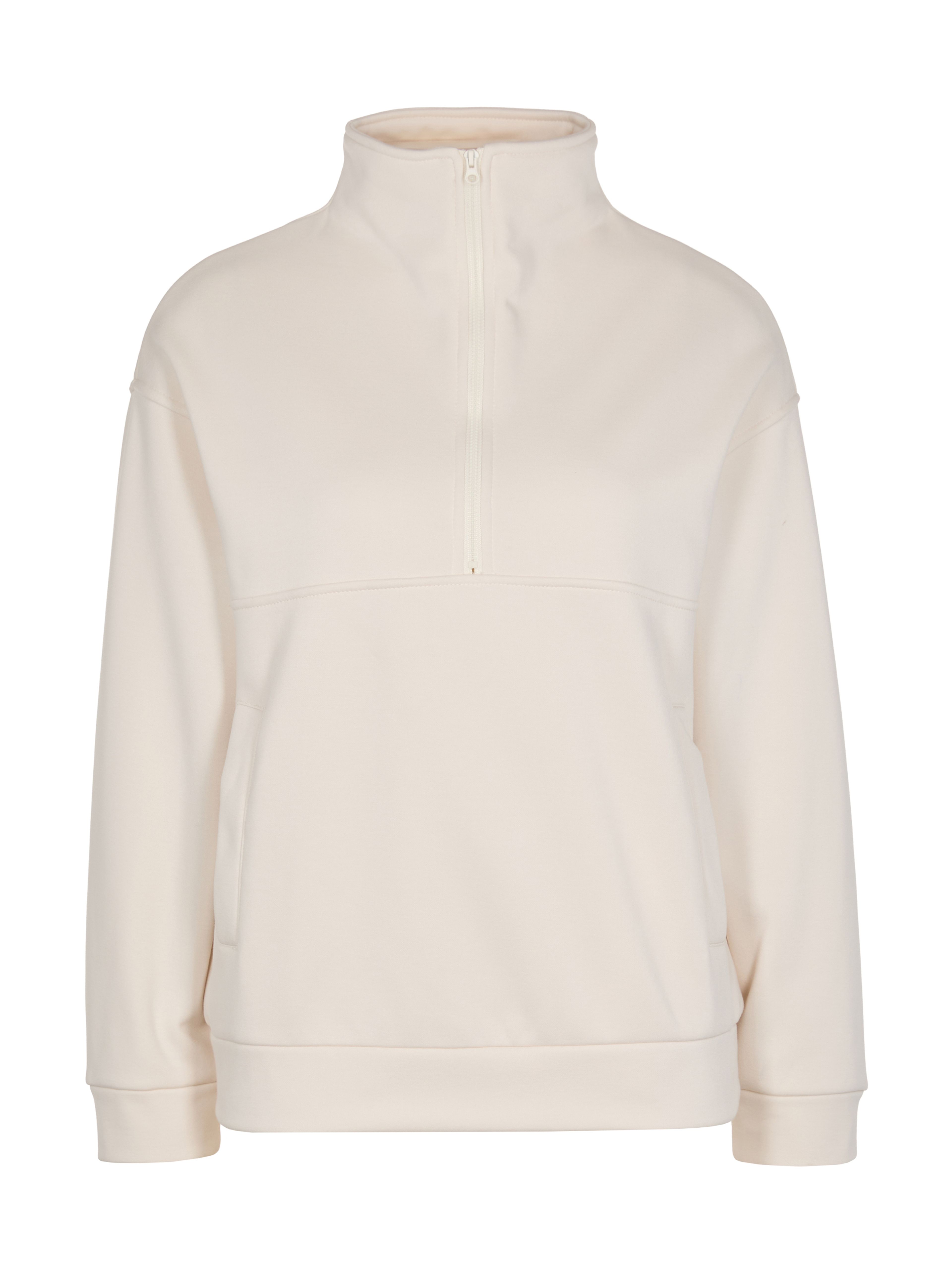 Weißes Damen-Sweatshirt mit Stehkragen und langen Ärmeln ORSAY - 005