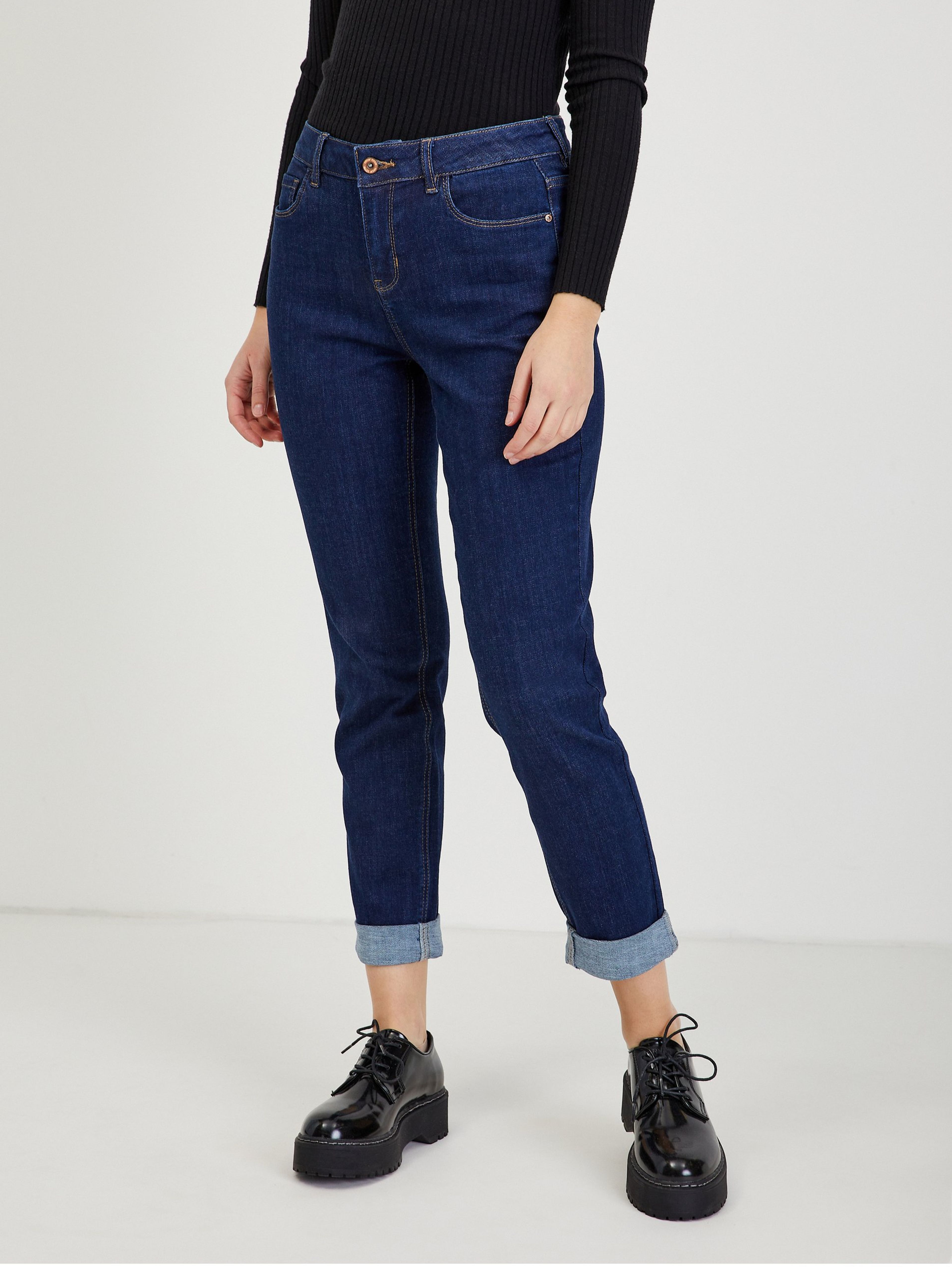 Dunkelblaue Damen Boyfriend Jeans ORSAY