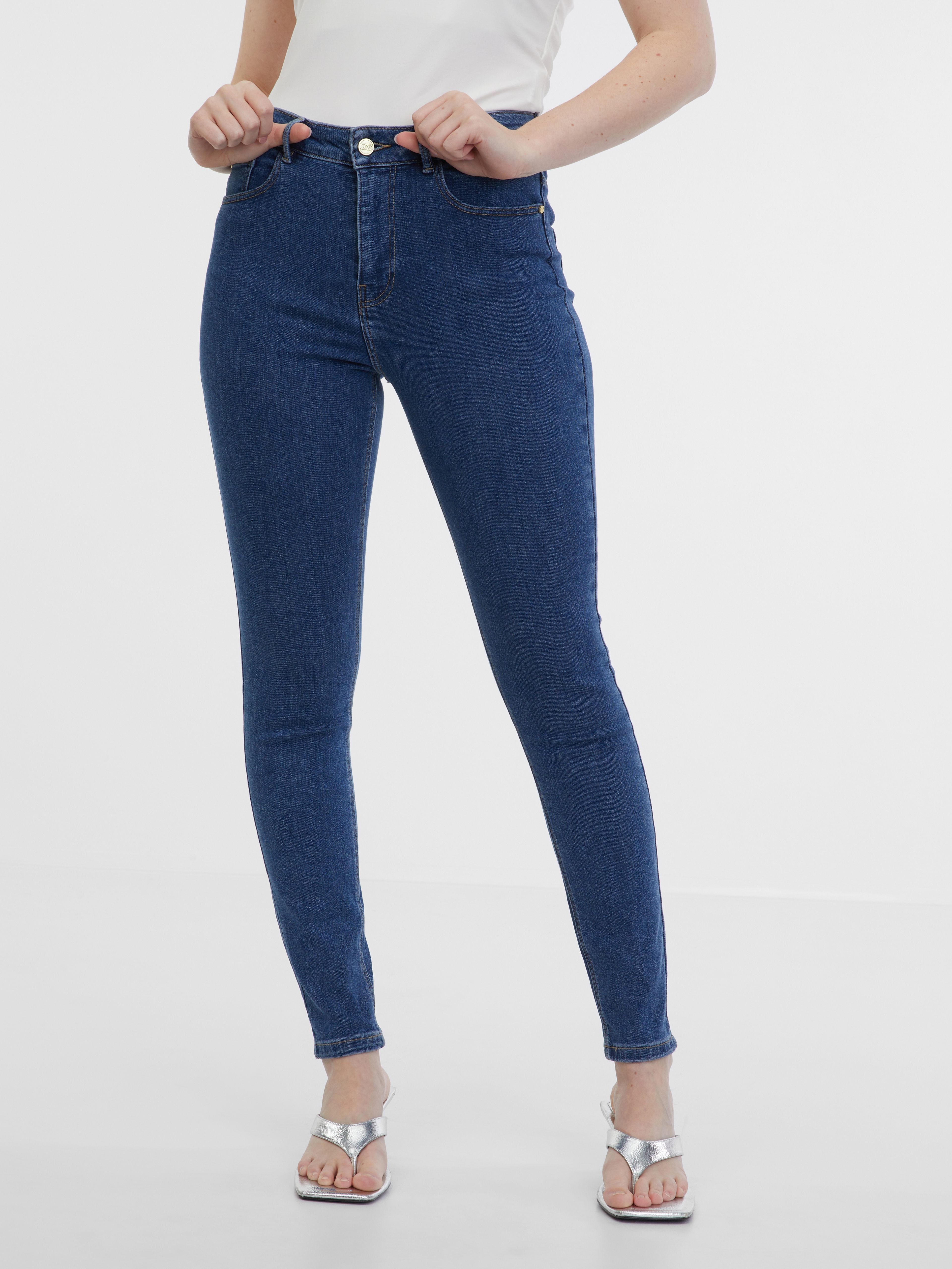 ORSAY kék női skinny fit farmer