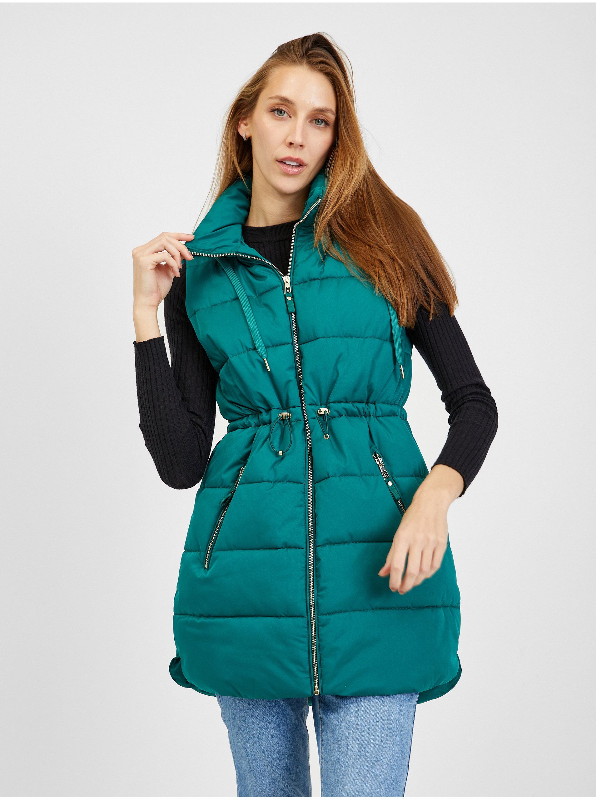vest-matlasat-dam-verde-nchis-orsay-orsay-ro-magazinul
