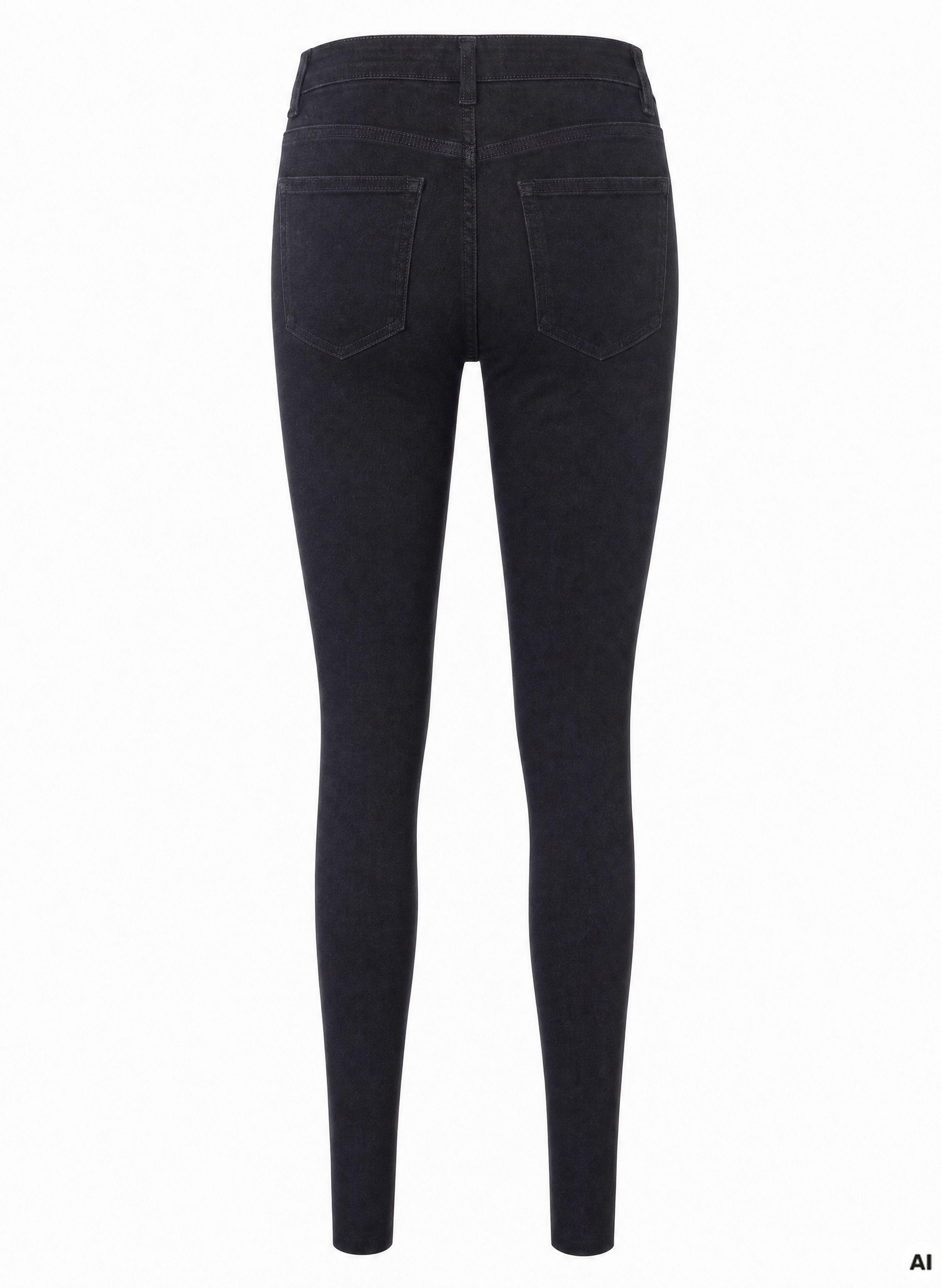 Černé dámské skinny džíny s vysokým pasem ORSAY - 007