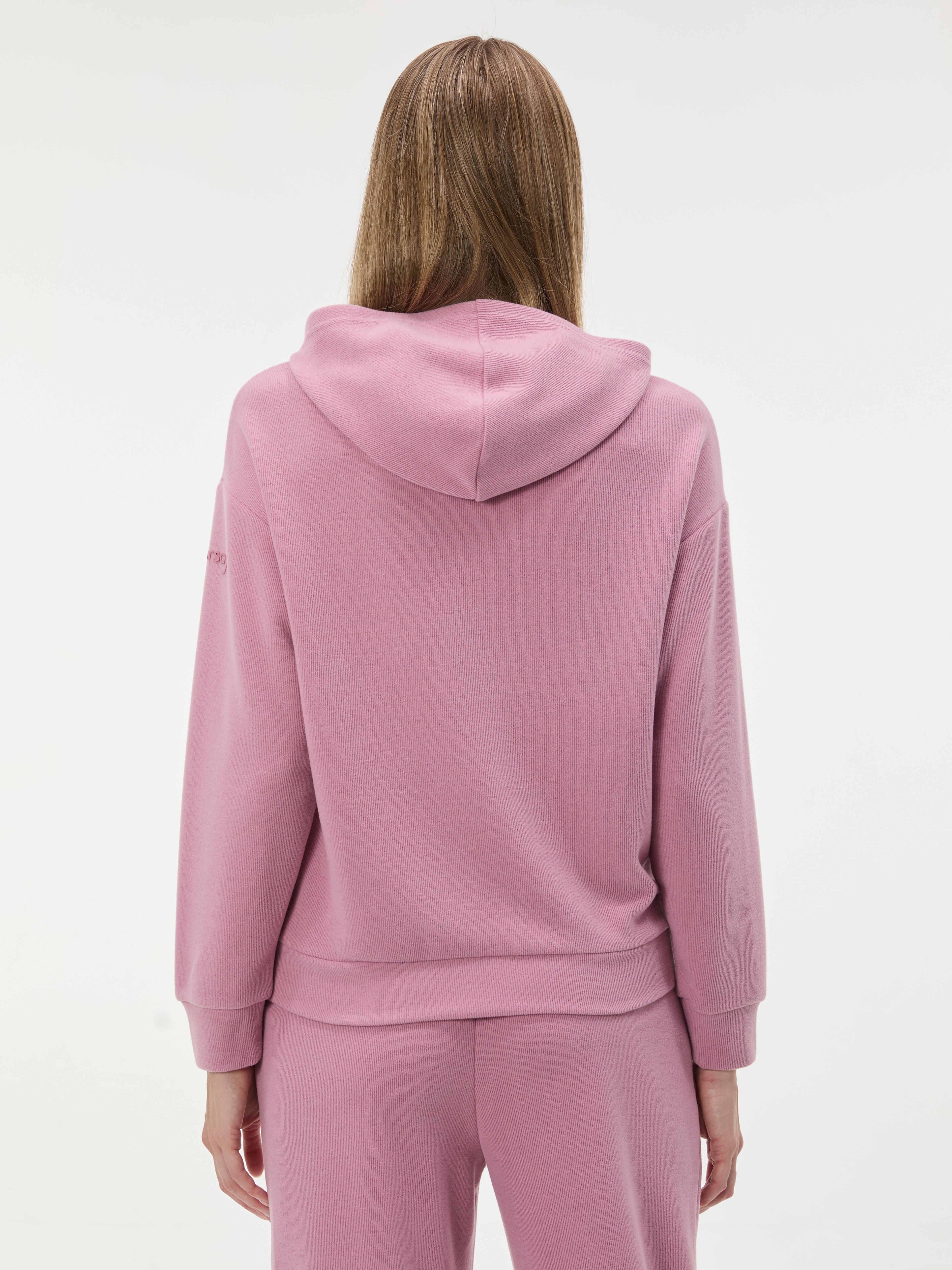 Rosa Damen-Sweatshirt mit langen Ärmeln ORSAY - 004