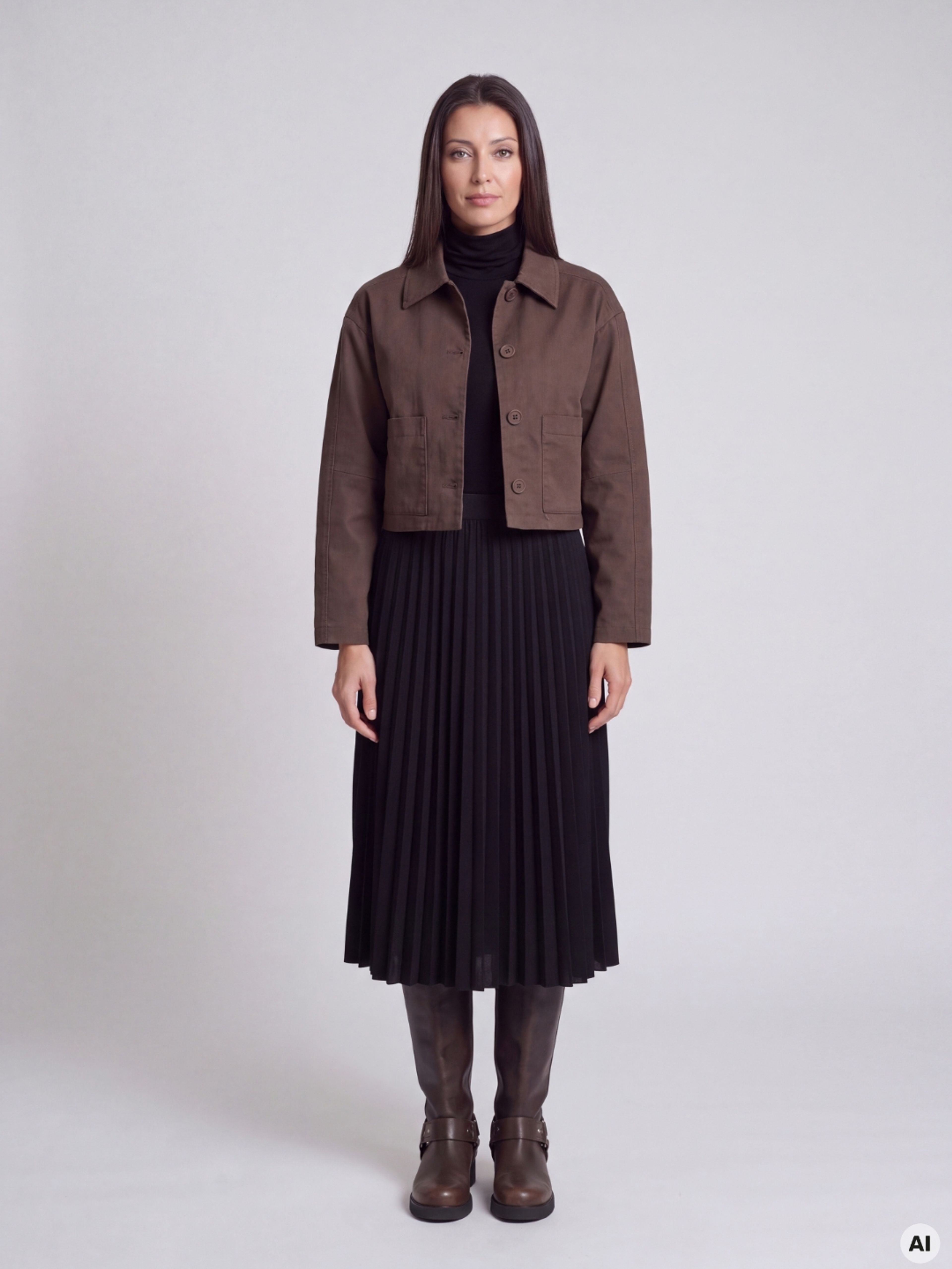 Braune leichte Damenjacke ORSAY - 001