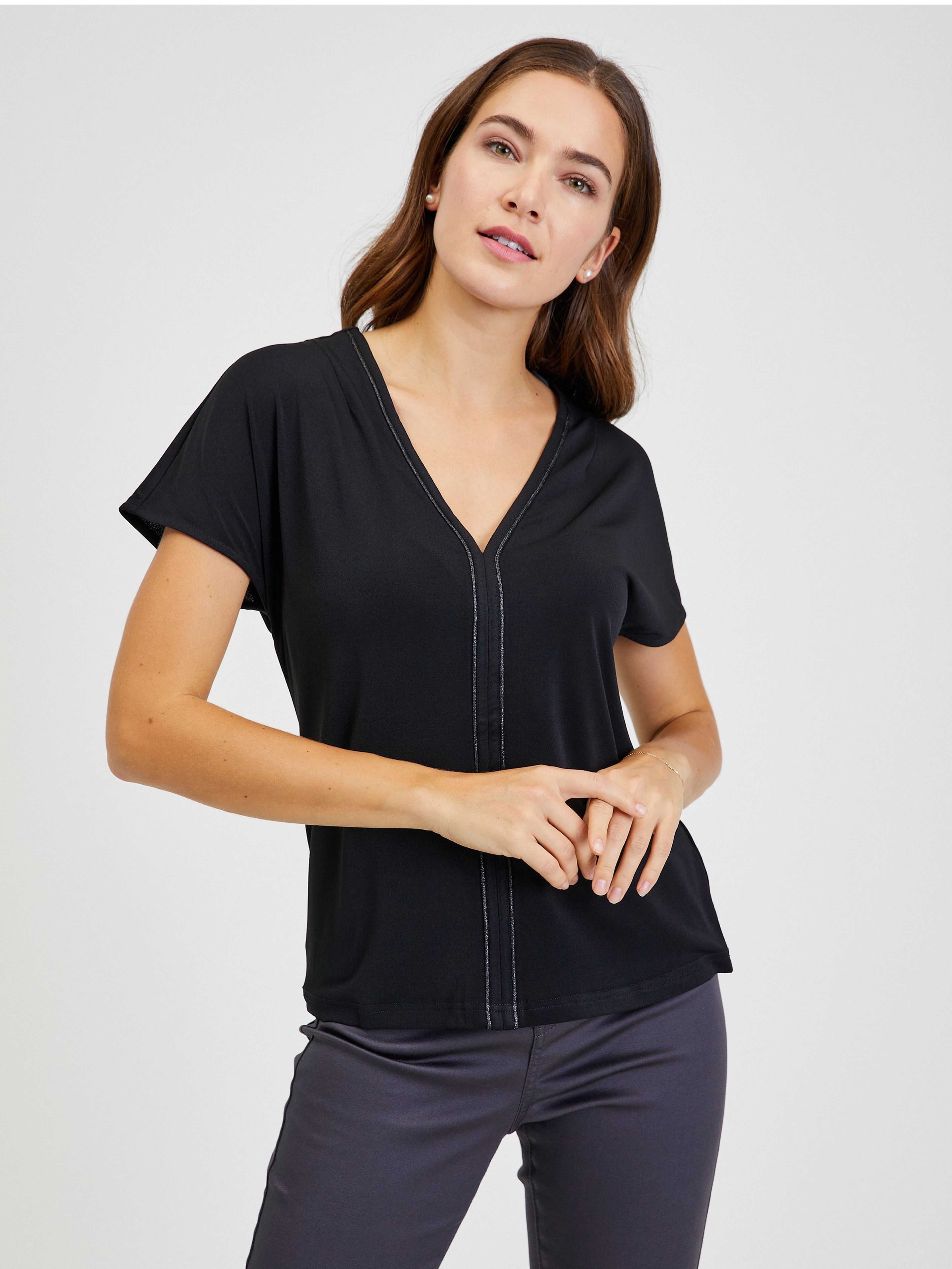 Schwarzes Damen T-Shirt ORSAY