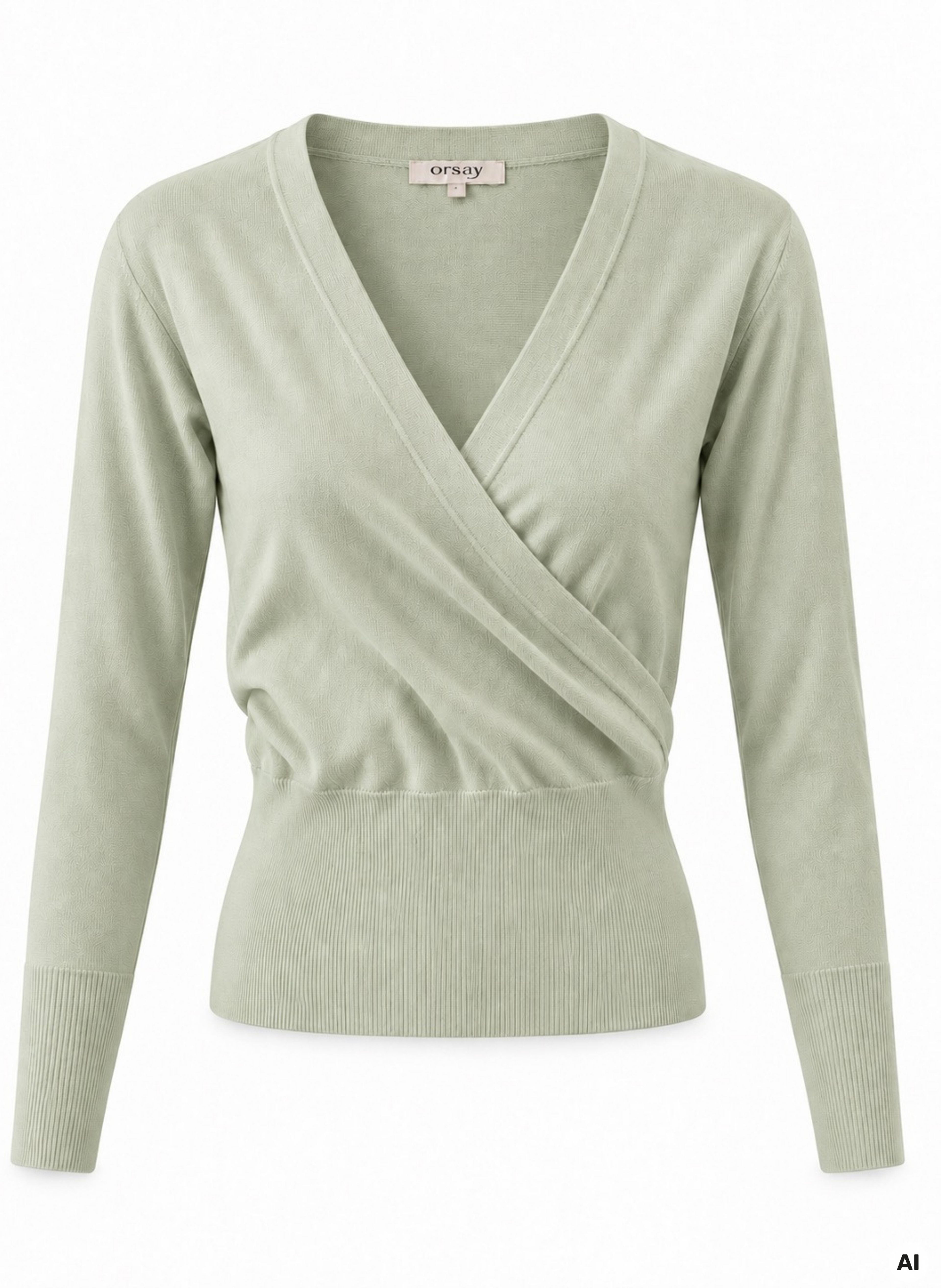 Cardigan pentru femei verde deschis cu mâneci lungi ORSAY - 005