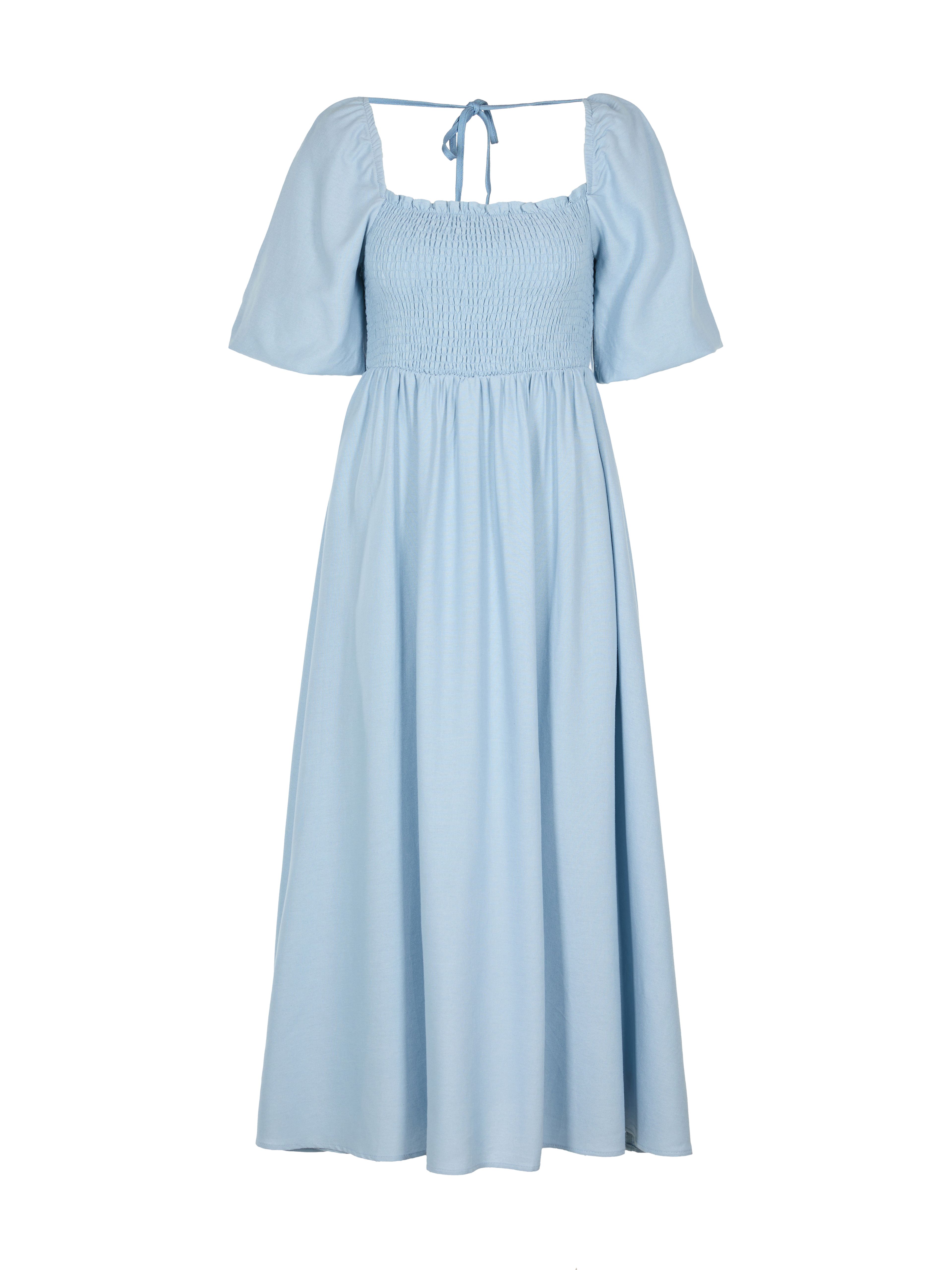 Modra ženska maxi obleka ORSAY - 005