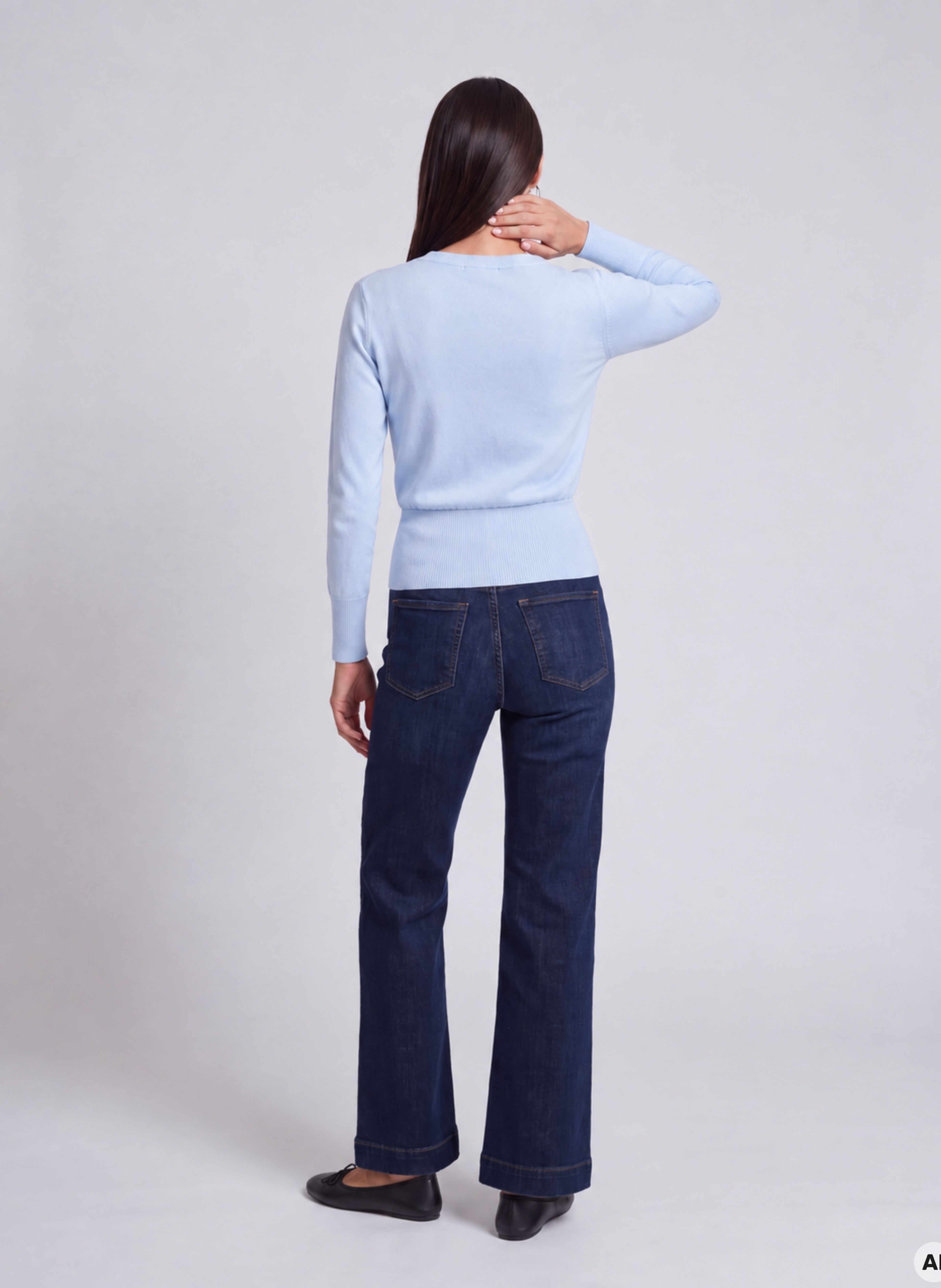 Cardigan pentru femei albastru deschis cu mâneci lungi ORSAY - 002