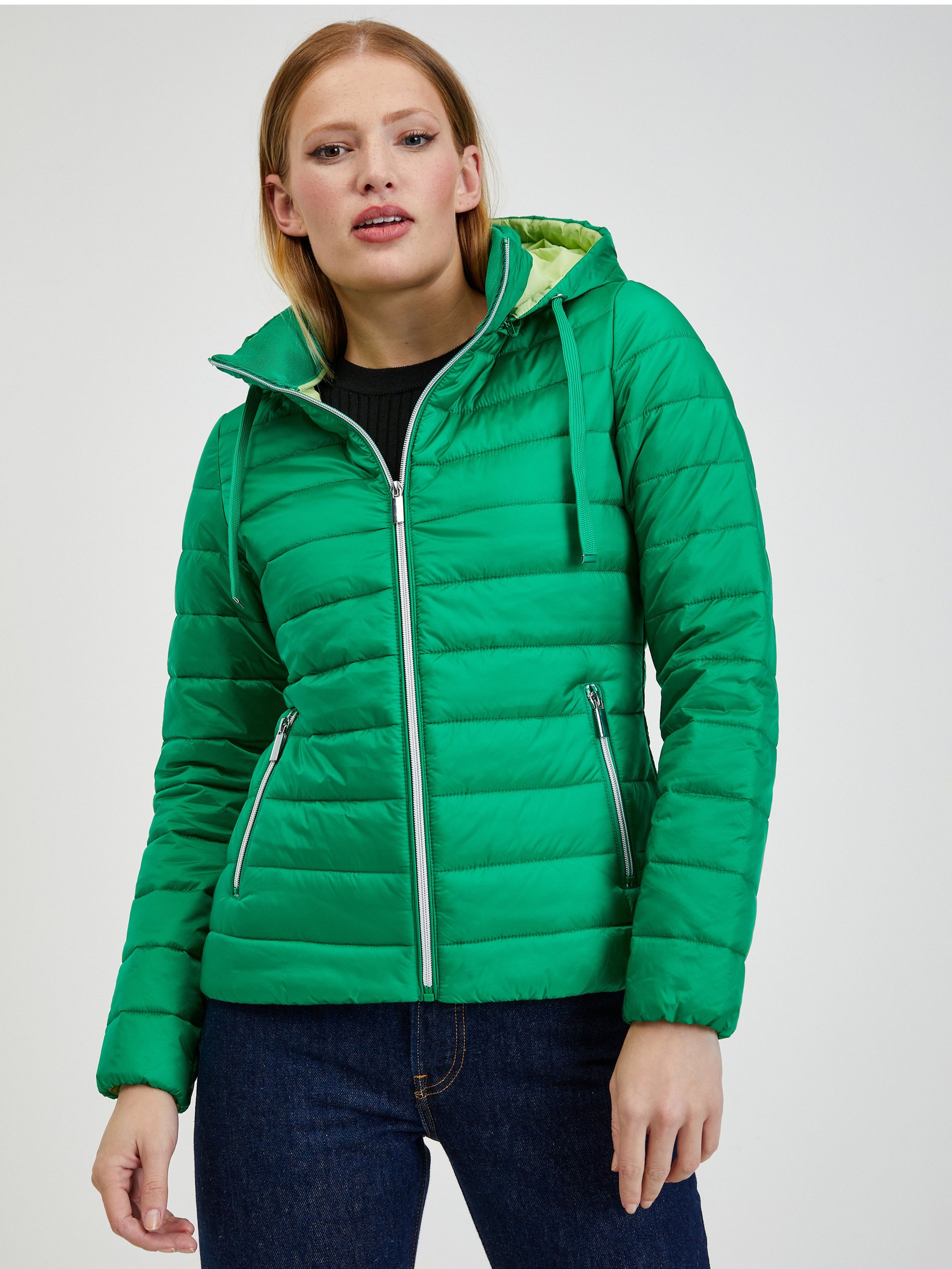 Grüne Winter-Steppjacke ORSAY