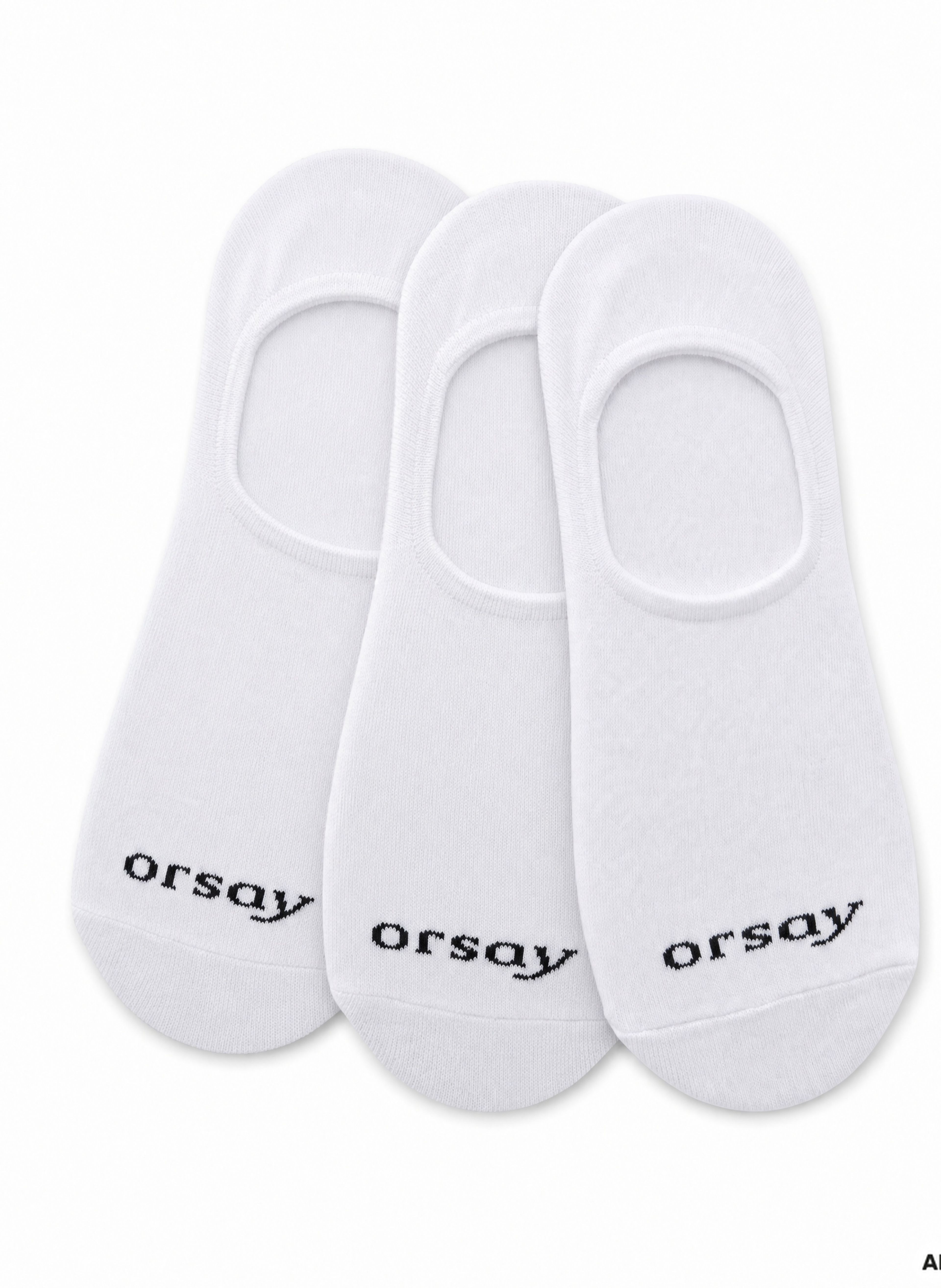 Weiße Damen-Füßlinge 3er-Pack ORSAY - 002