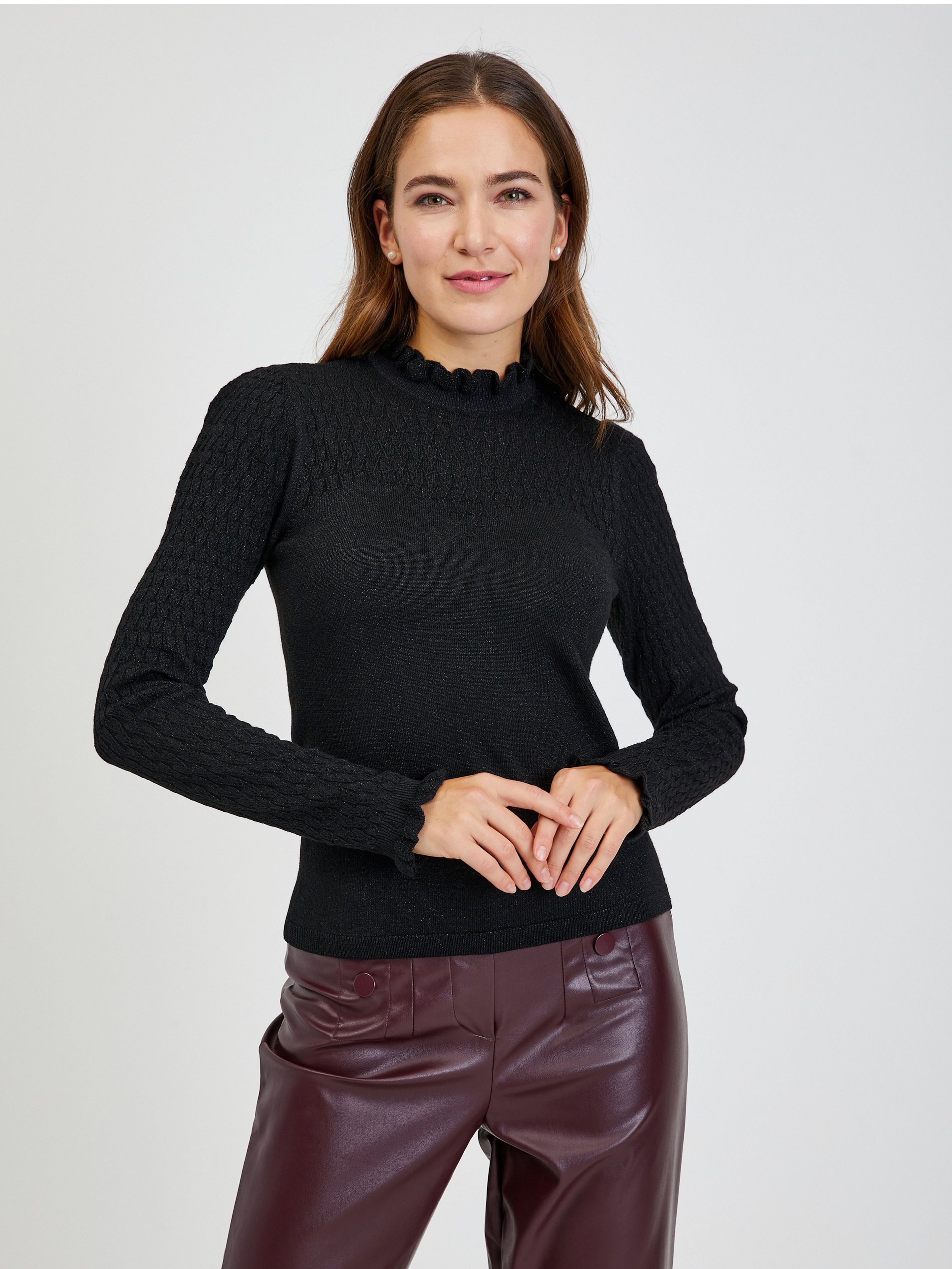 Czarny sweter damski ORSAY