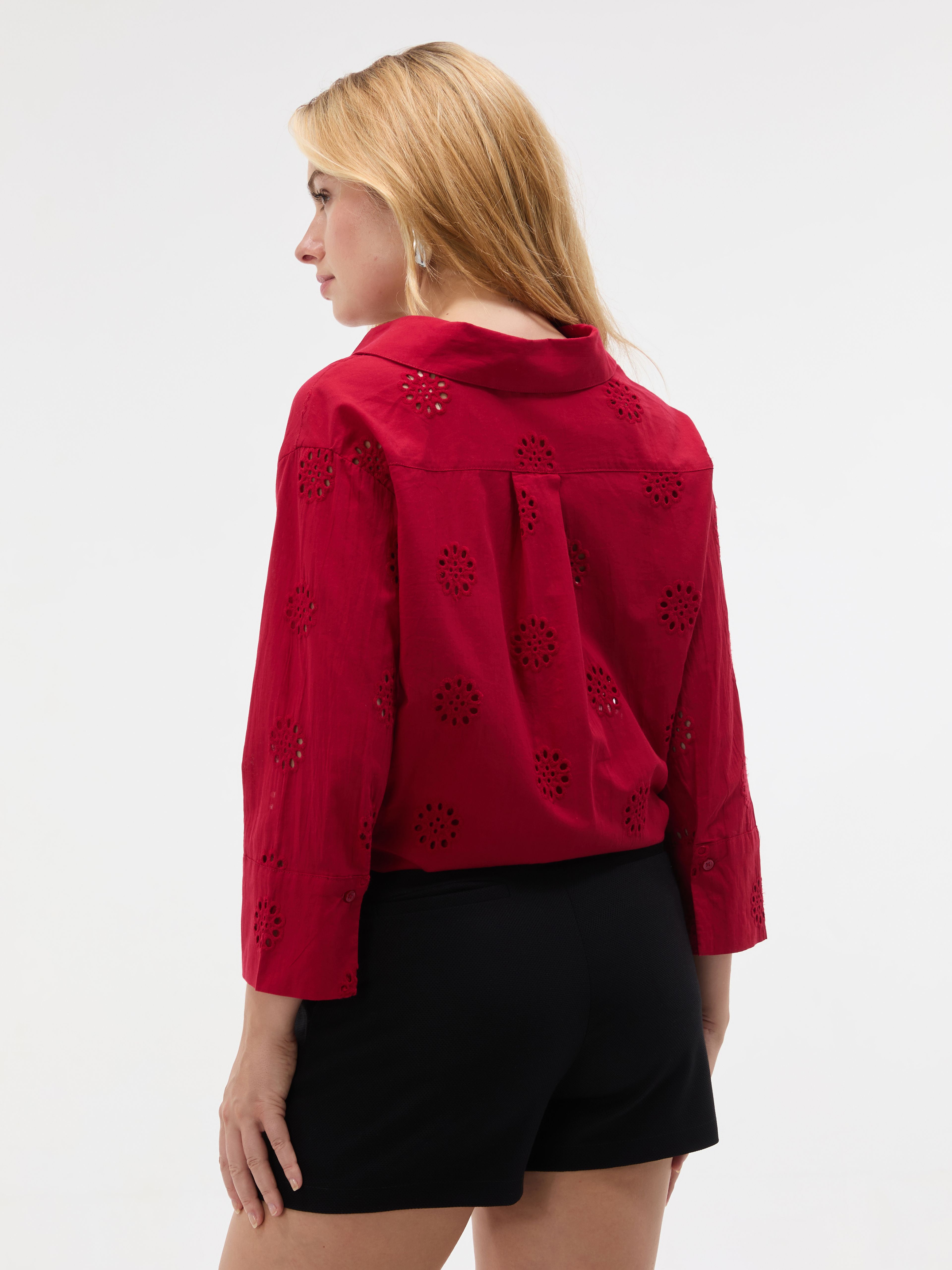 Rote Damenbluse ORSAY - 002