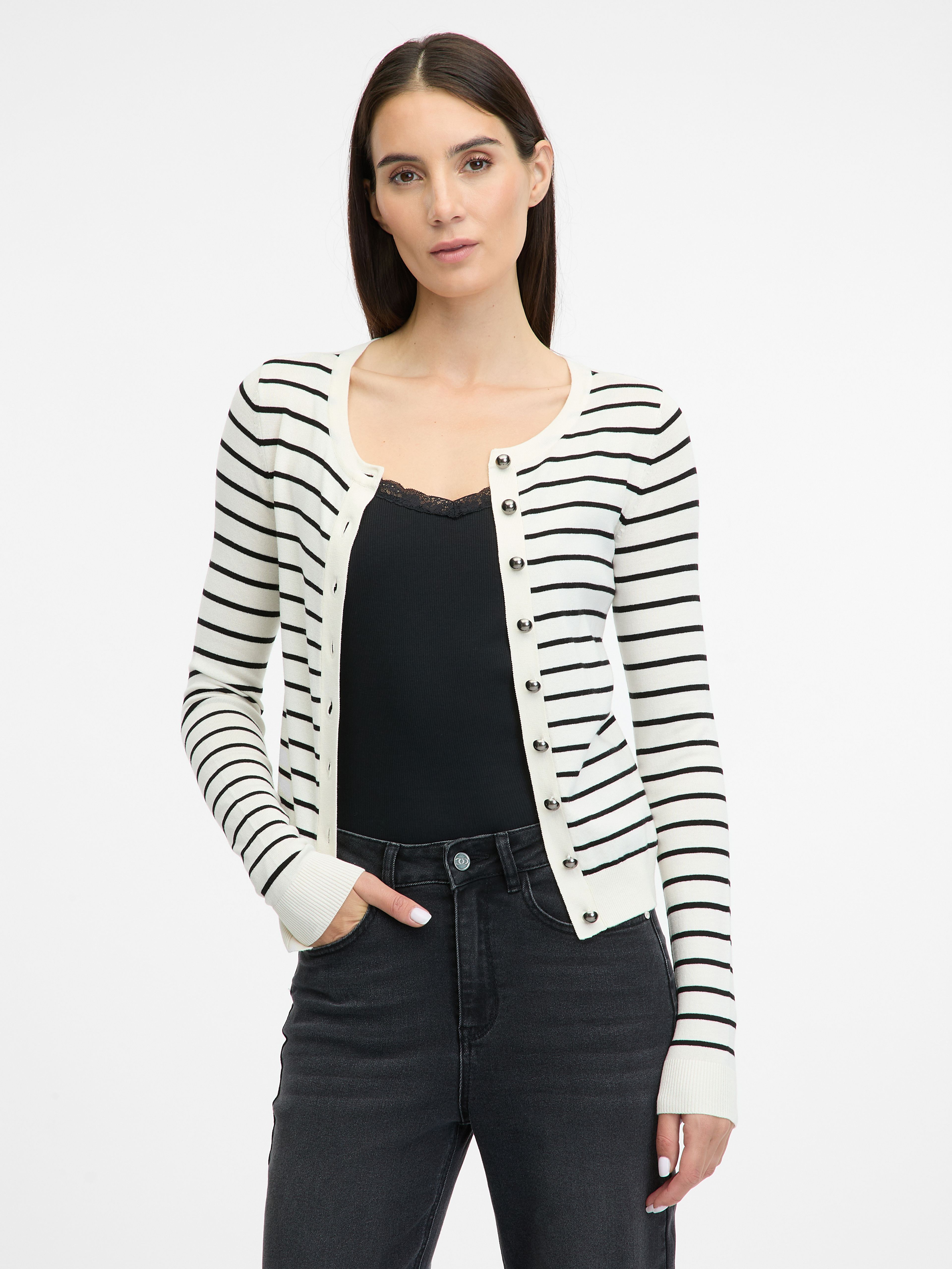 Cardigan de damă crem ORSAY