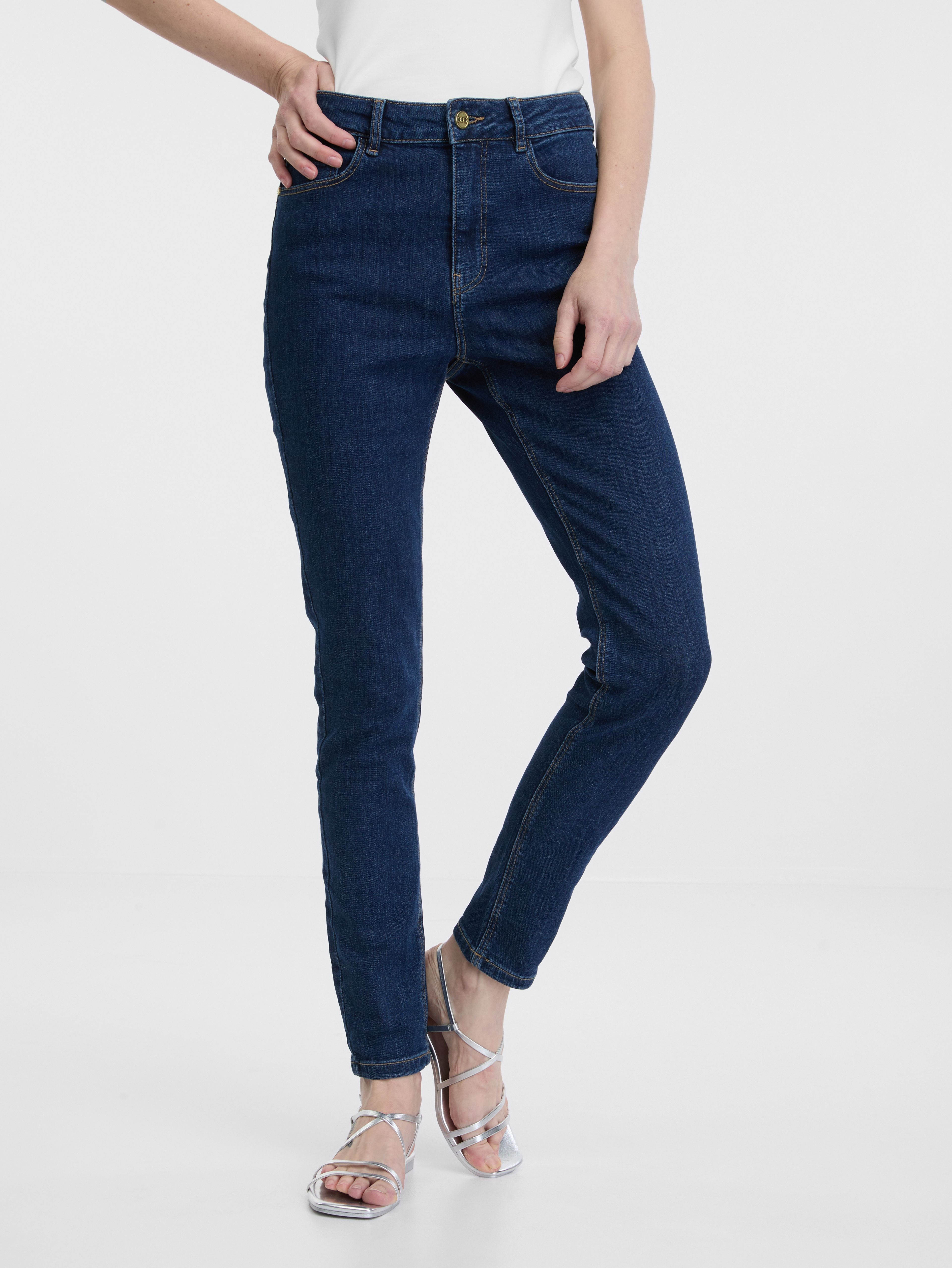 Dunkelblaue Damen Skinny-Jeans ORSAY