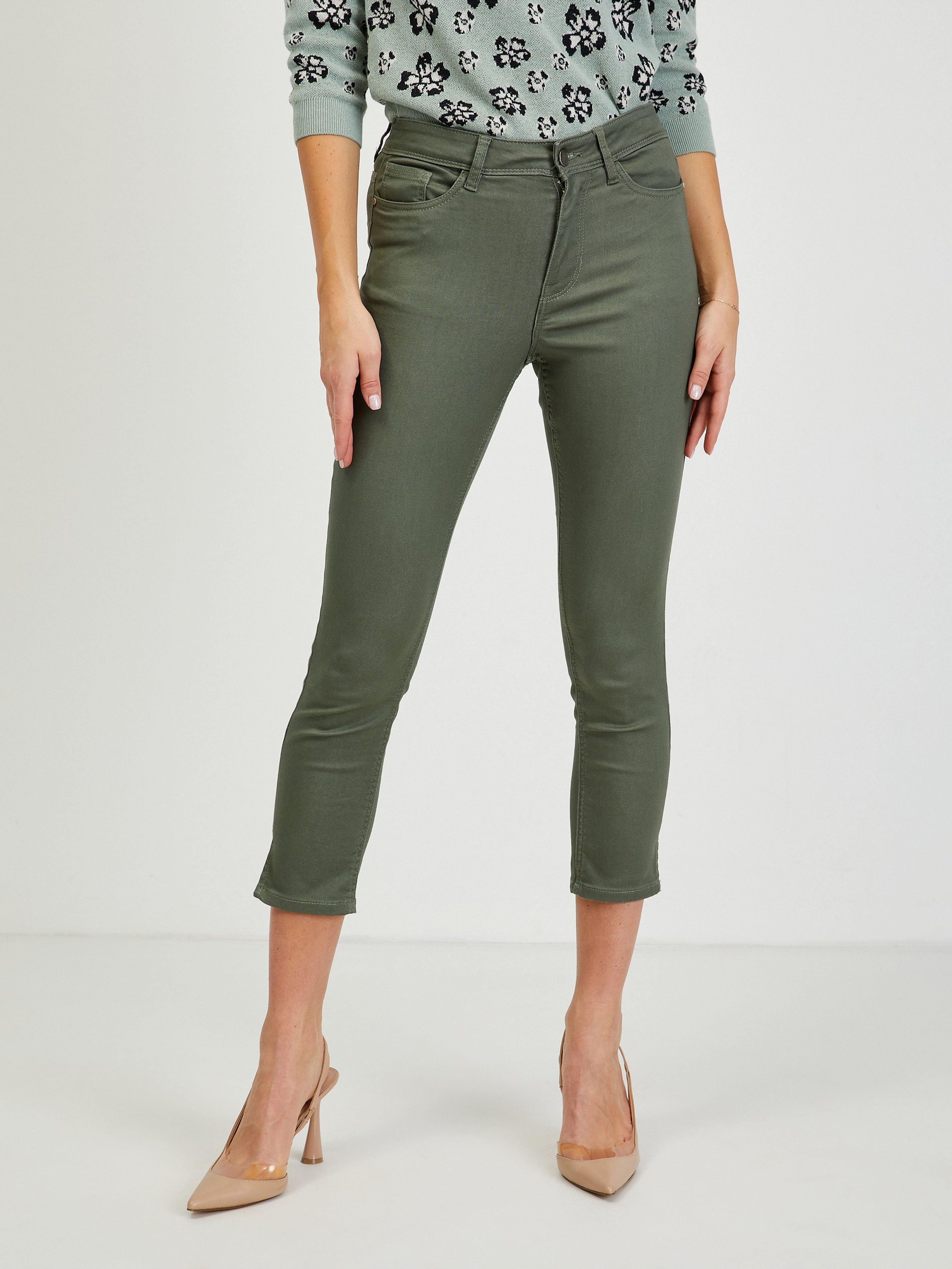 Khaki spodnie damskie ORSAY